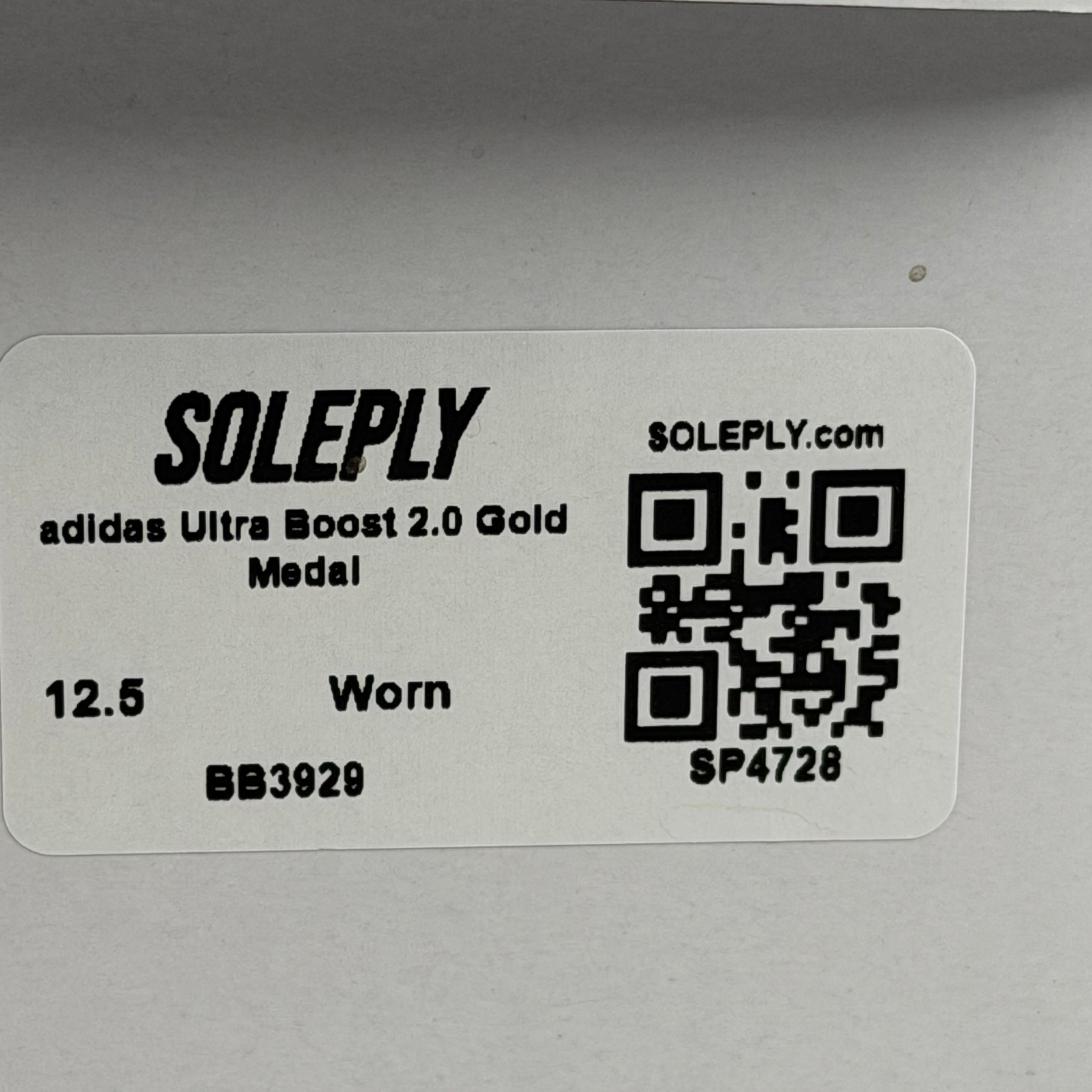 SP4728 adidas Ultra Boost 2.0 Gold Medal