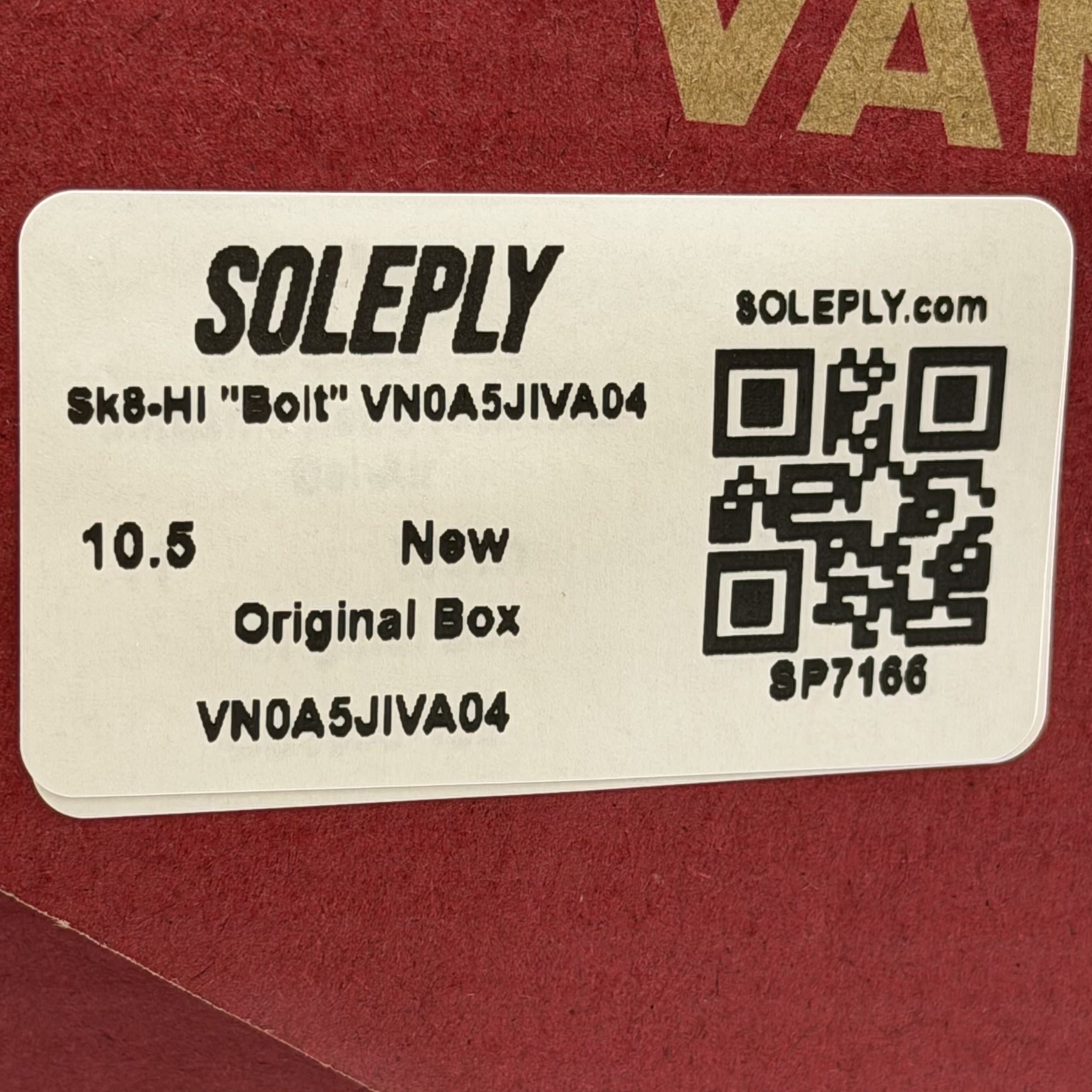 SP7166 Sk8-Hi "Bolt" VN0A5JIVA04