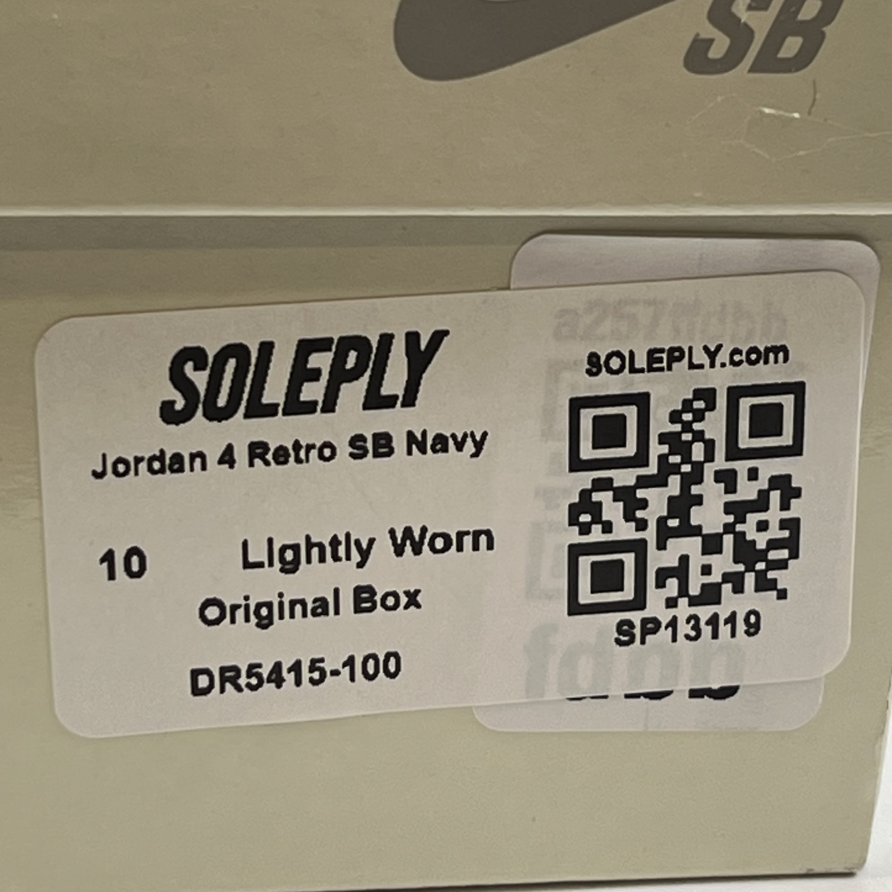 SP13119 Jordan 4 Retro SB Navy