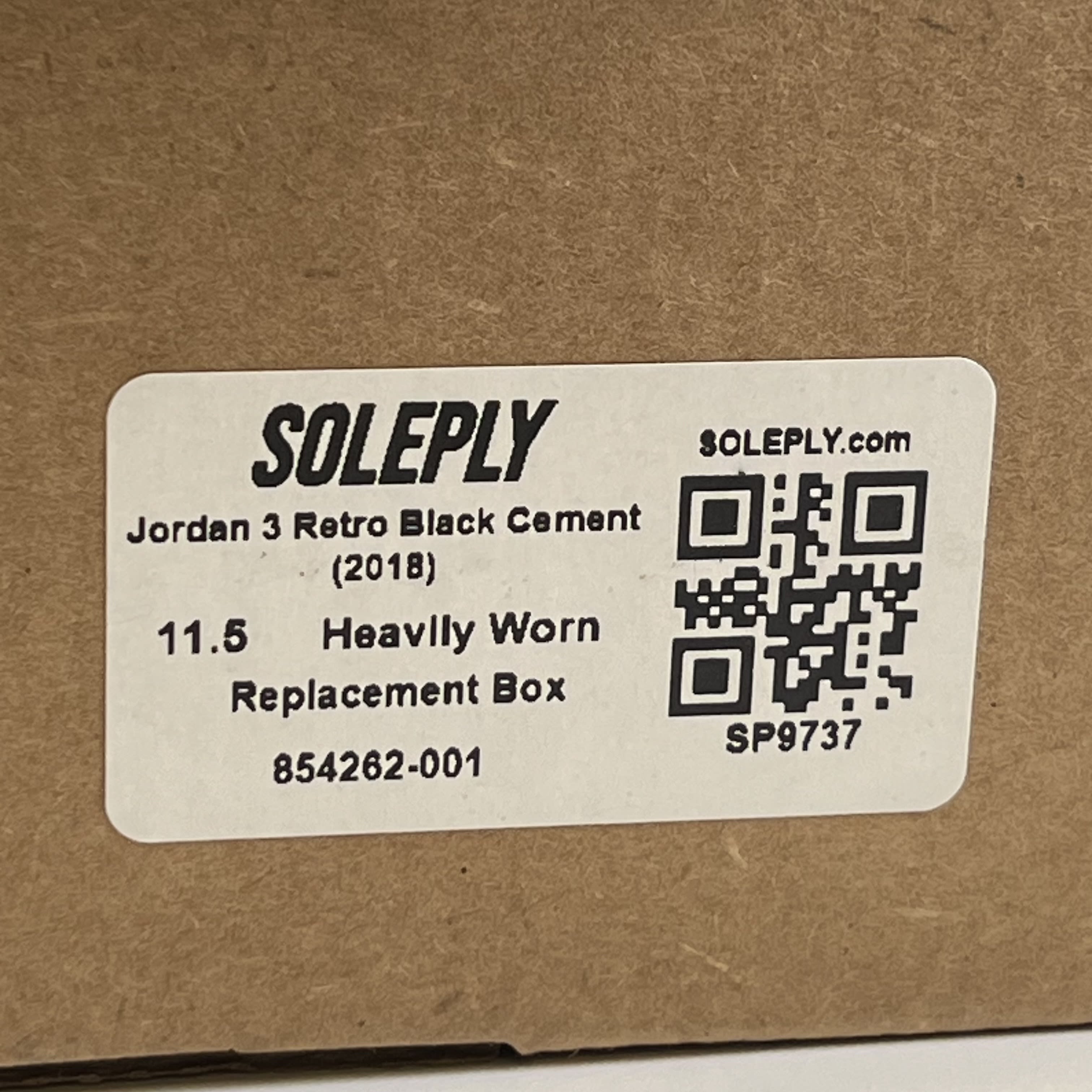 SP9737 Jordan 3 Retro Black Cement (2018)