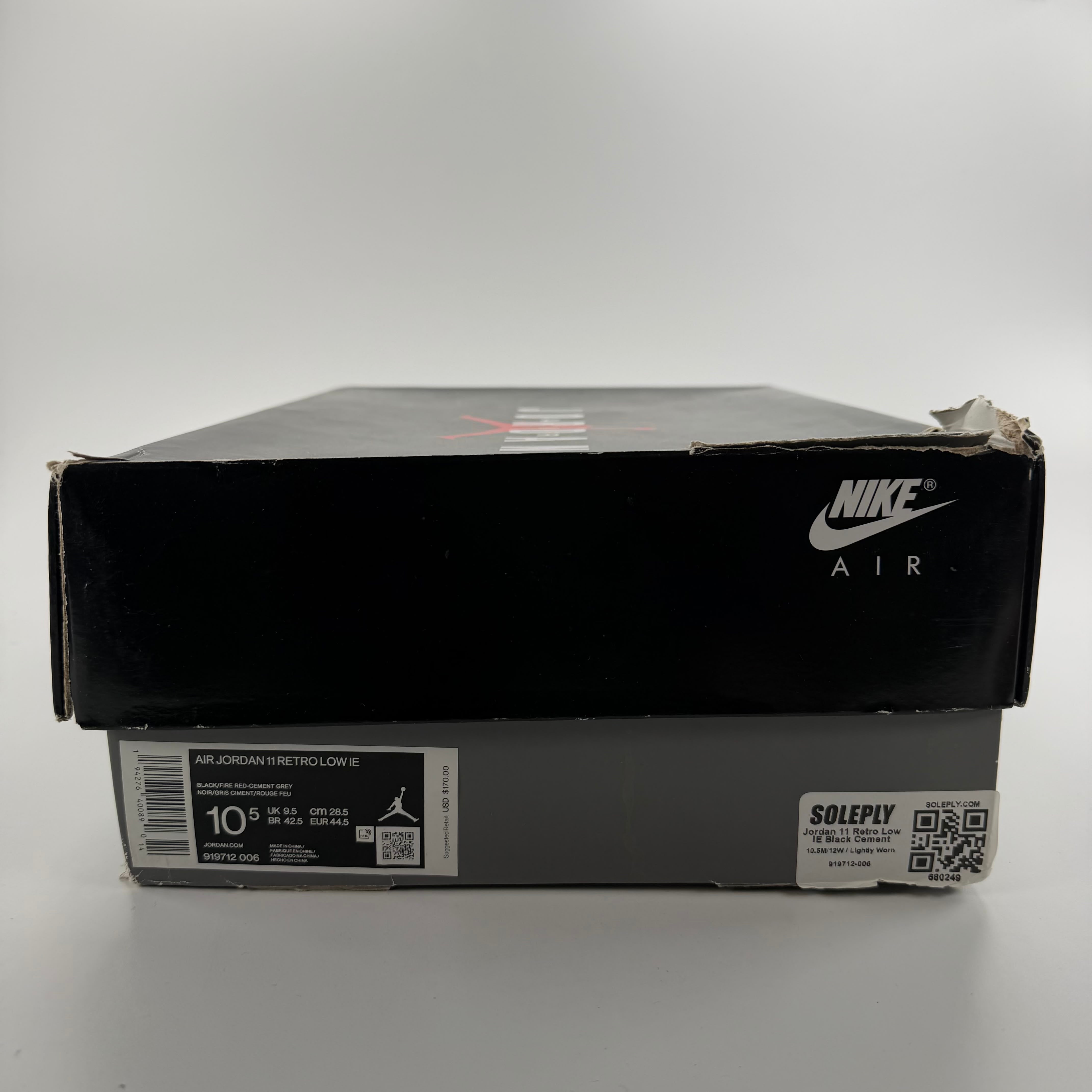 680249 Jordan 11 Retro Low IE Black Cement