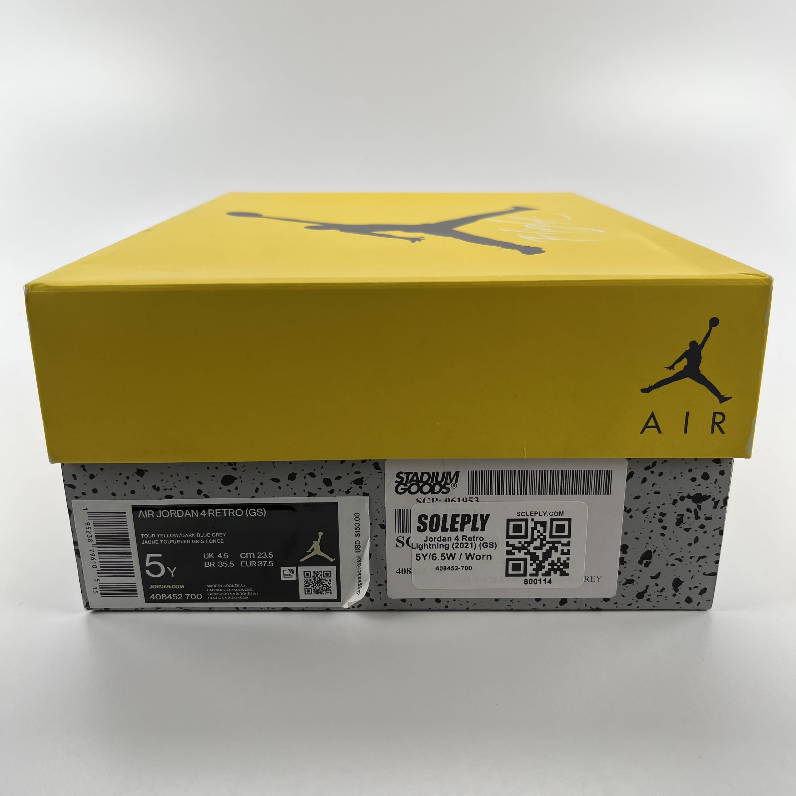 800114 Jordan 4 Retro Lightning (2021) (GS)