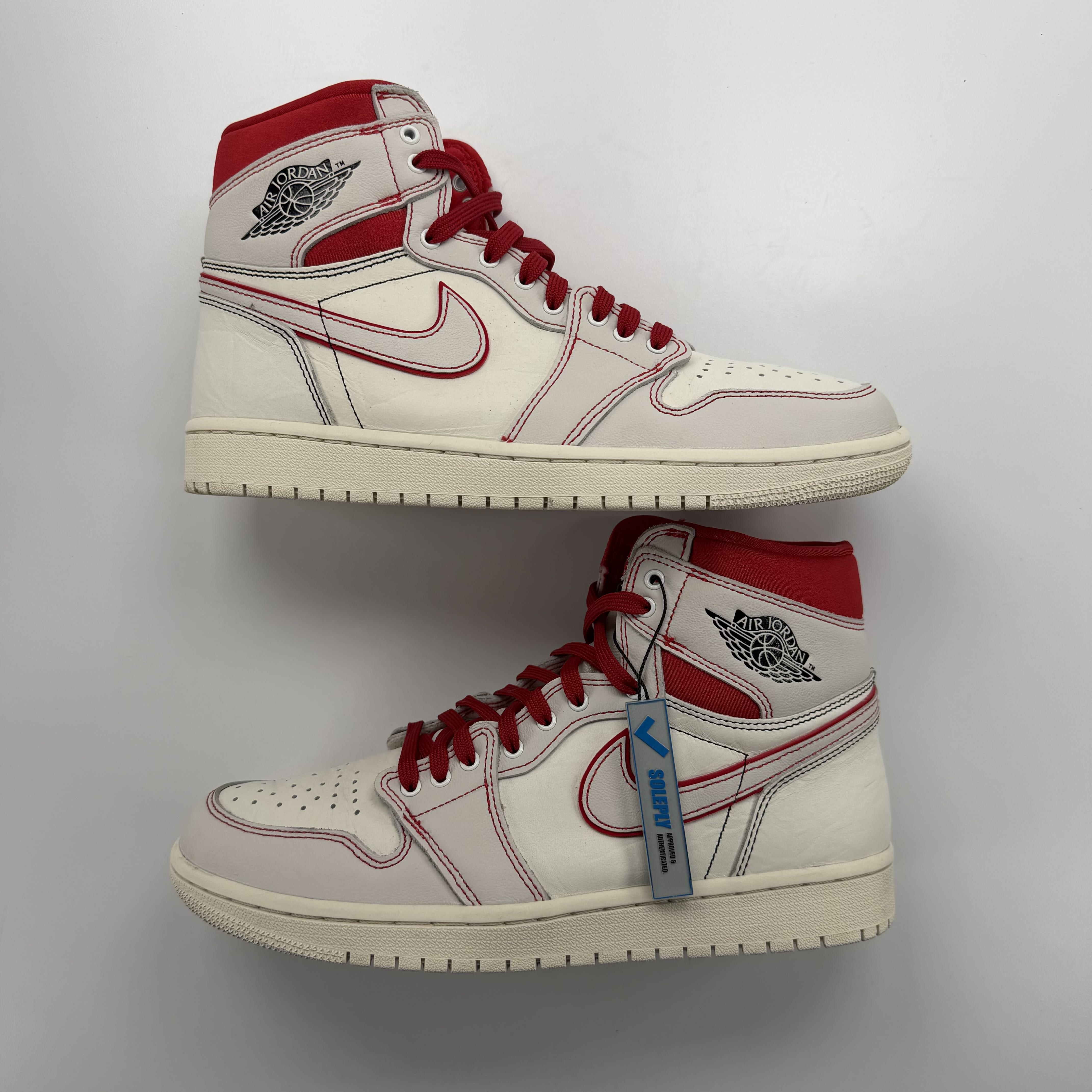519030 Jordan 1 Retro High Phantom Gym Red