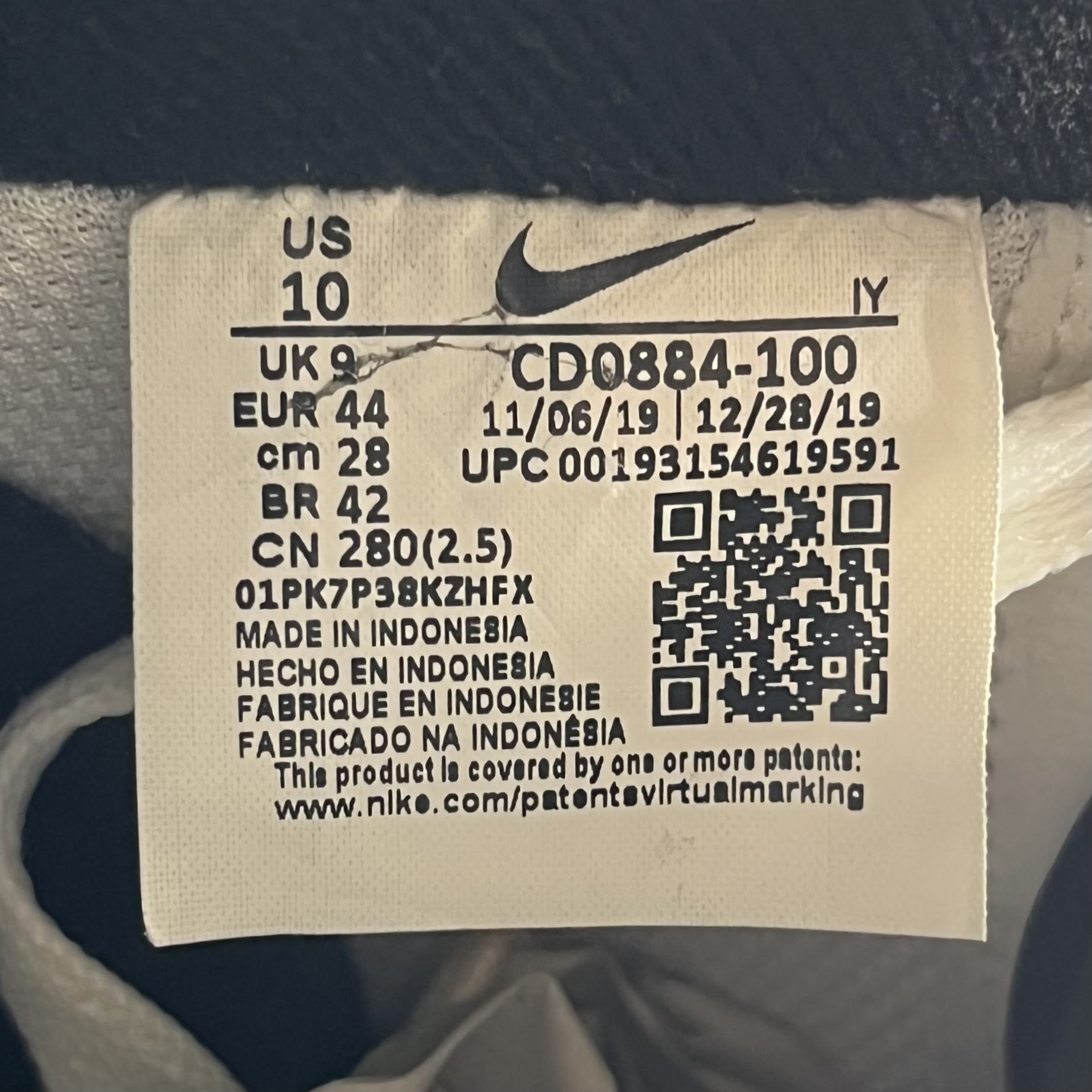 SP351 Nike Air Force 1 Low '07 White Black