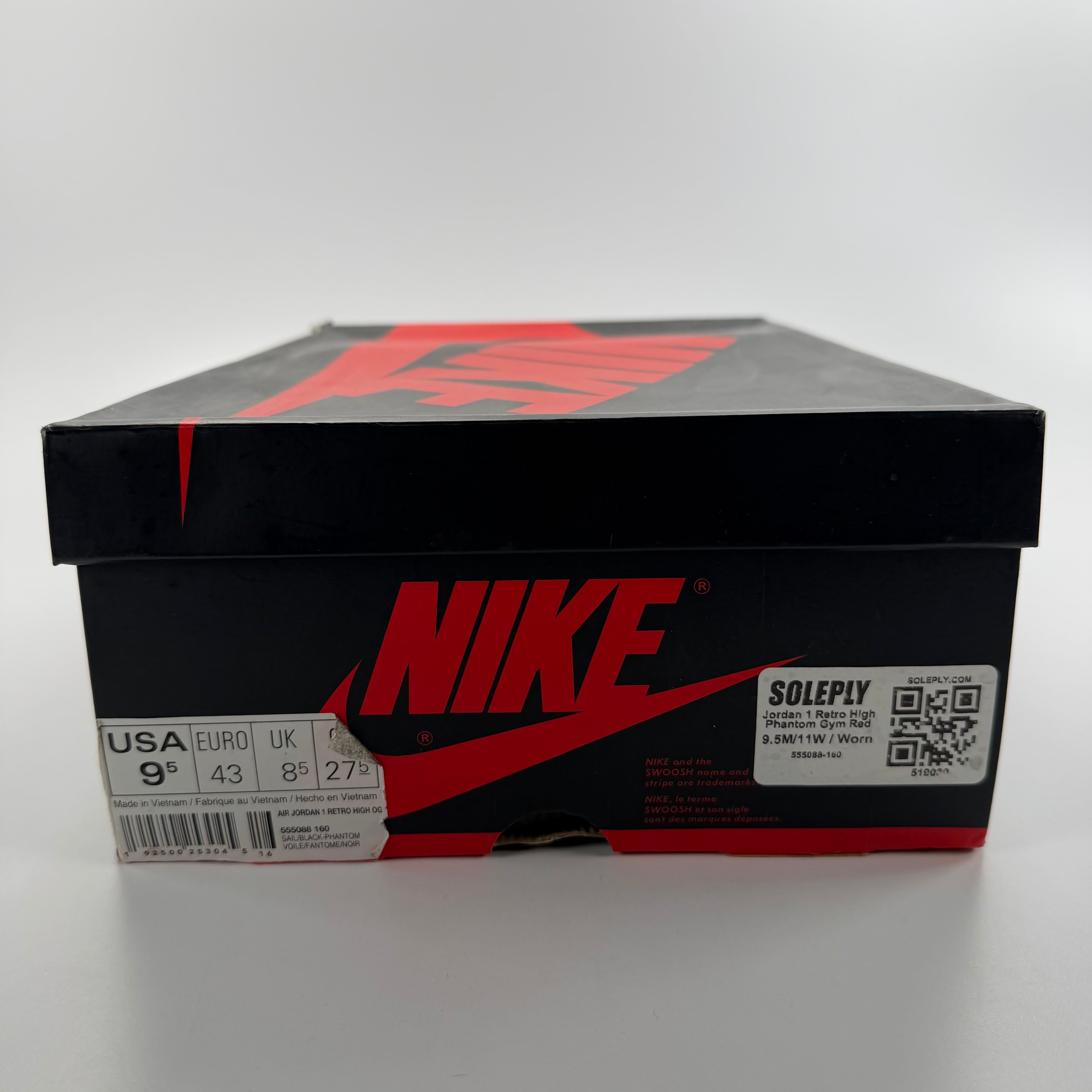 519030 Jordan 1 Retro High Phantom Gym Red