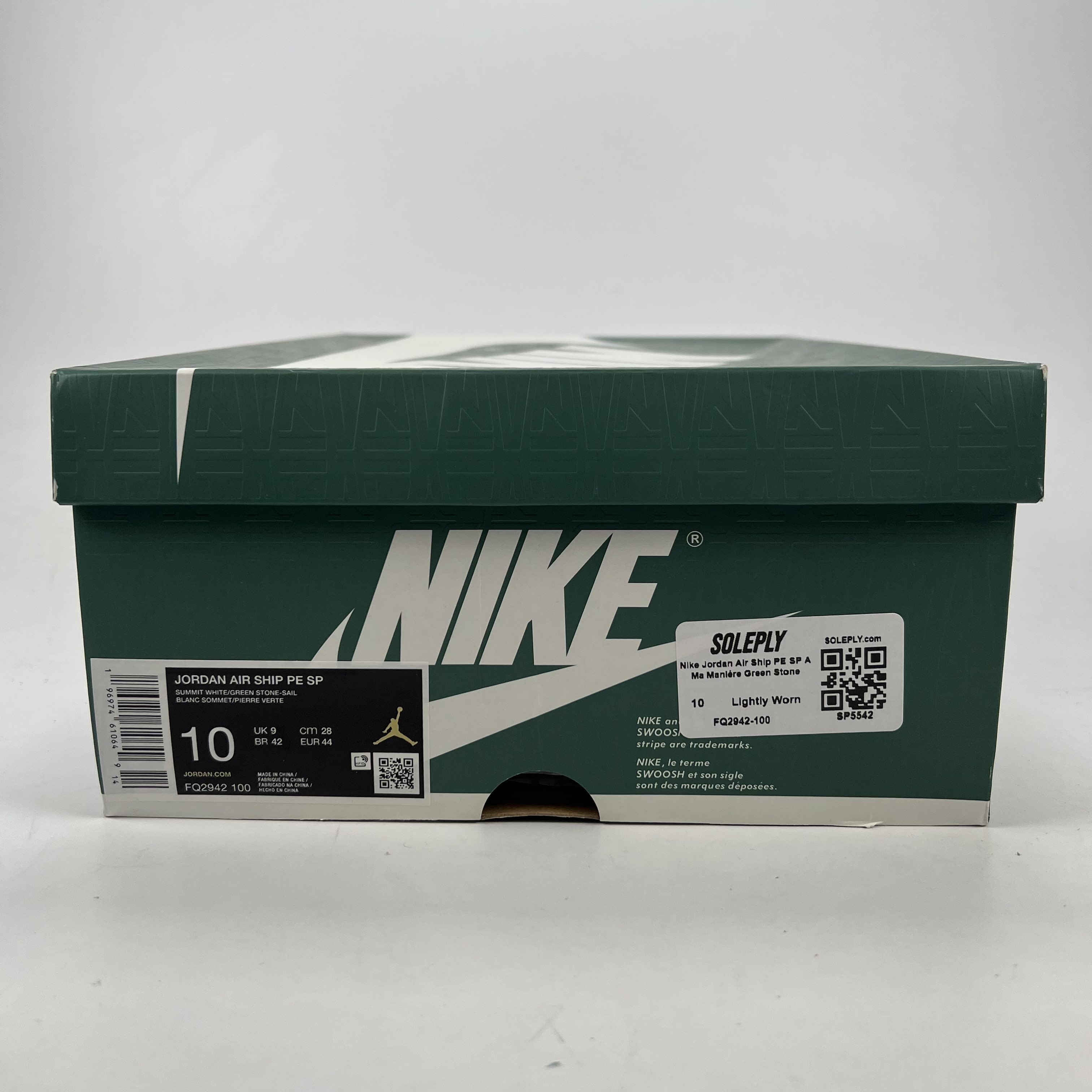 SP5542 Nike Jordan Air Ship PE SP A Ma Maniére Green Stone
