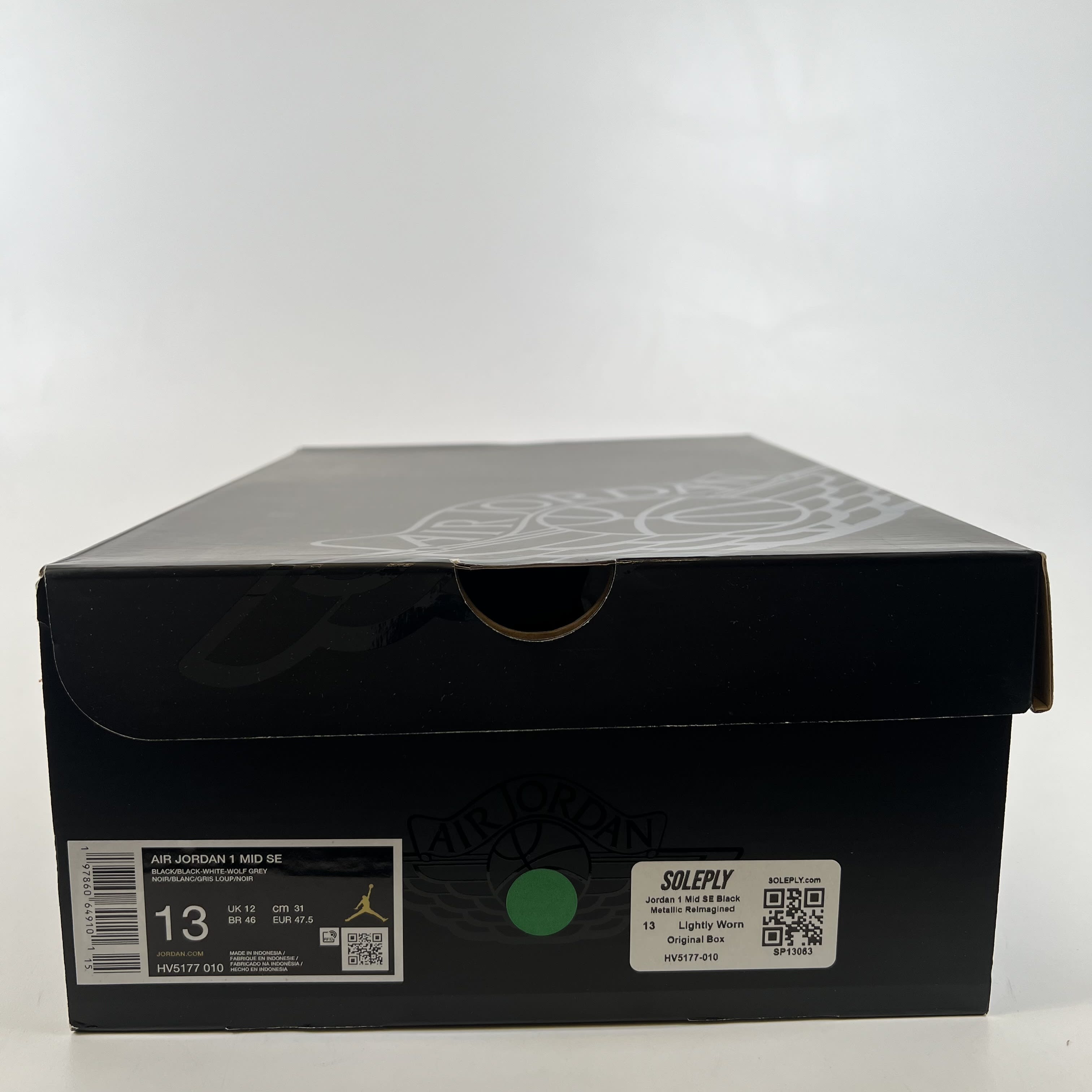 SP13063 Jordan 1 Mid SE Black Metallic Reimagined