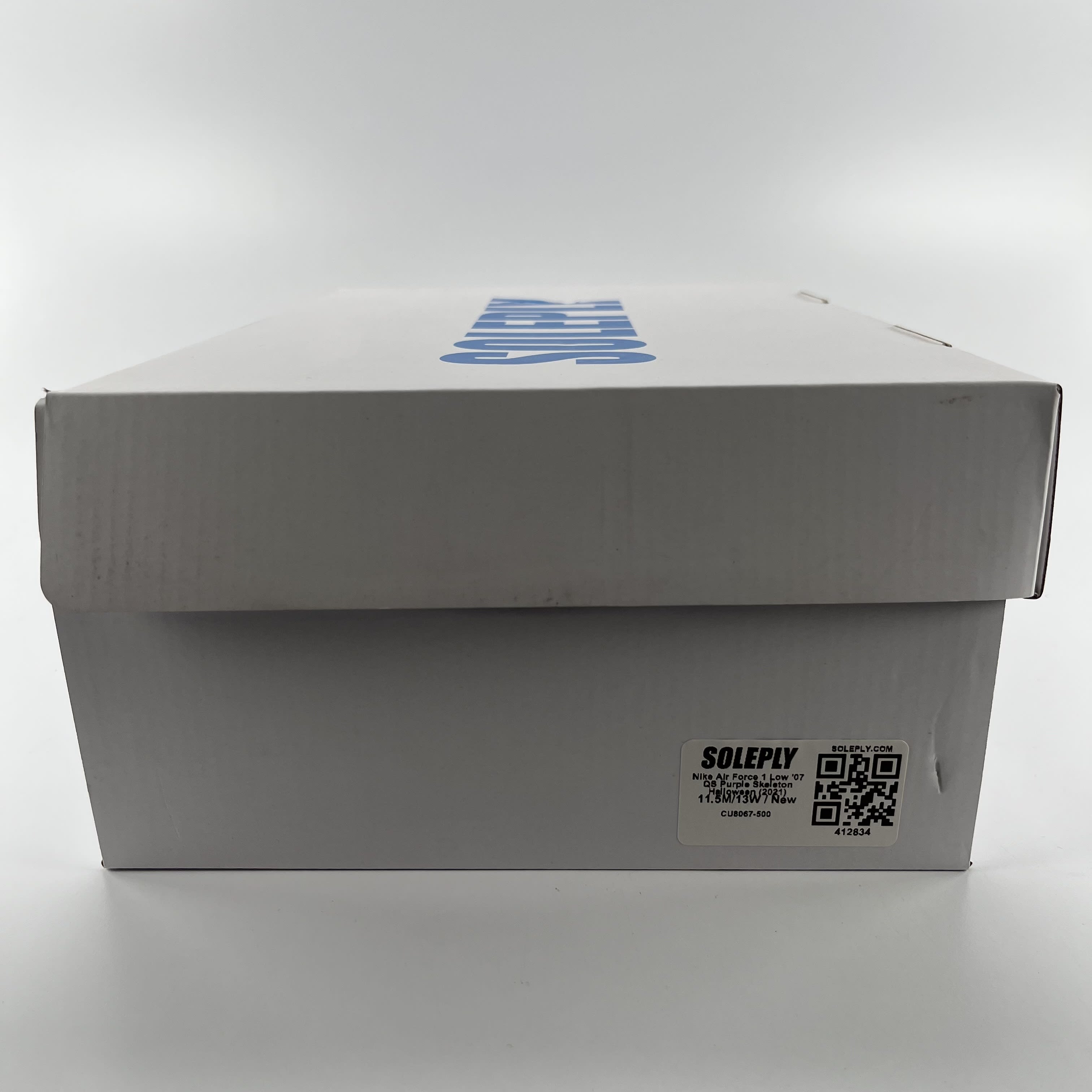 412834 Nike Air Force 1 Low '07 QS Purple Skeleton Halloween (2021)