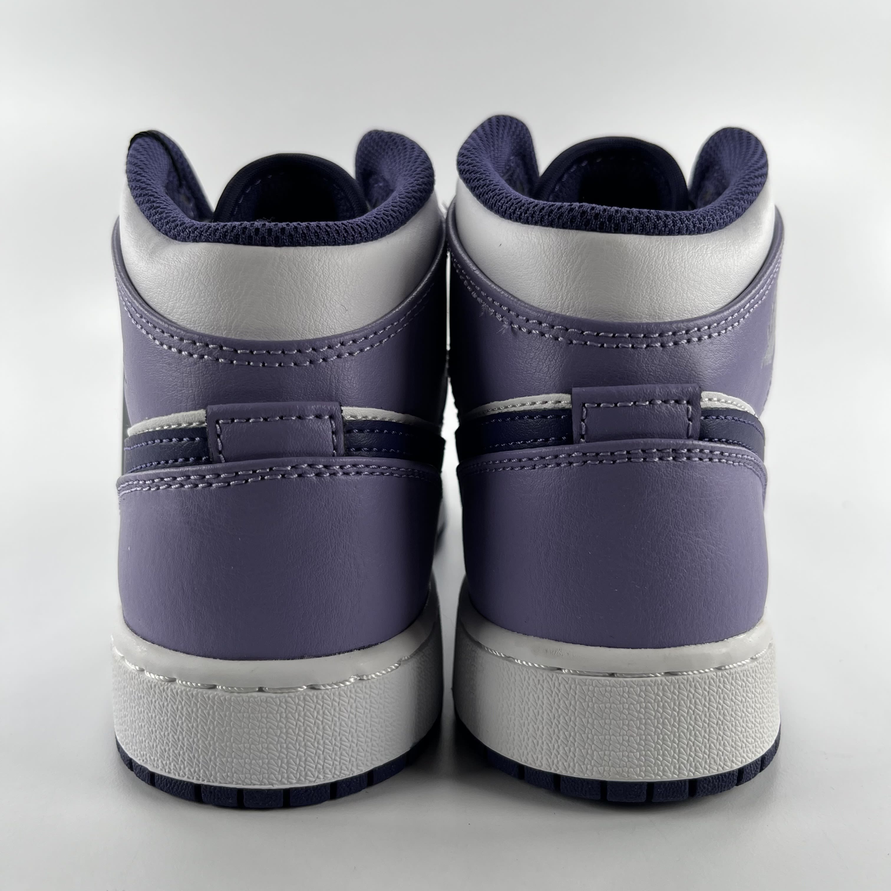 385386 Jordan 1 Mid White Sky J Purple (GS)