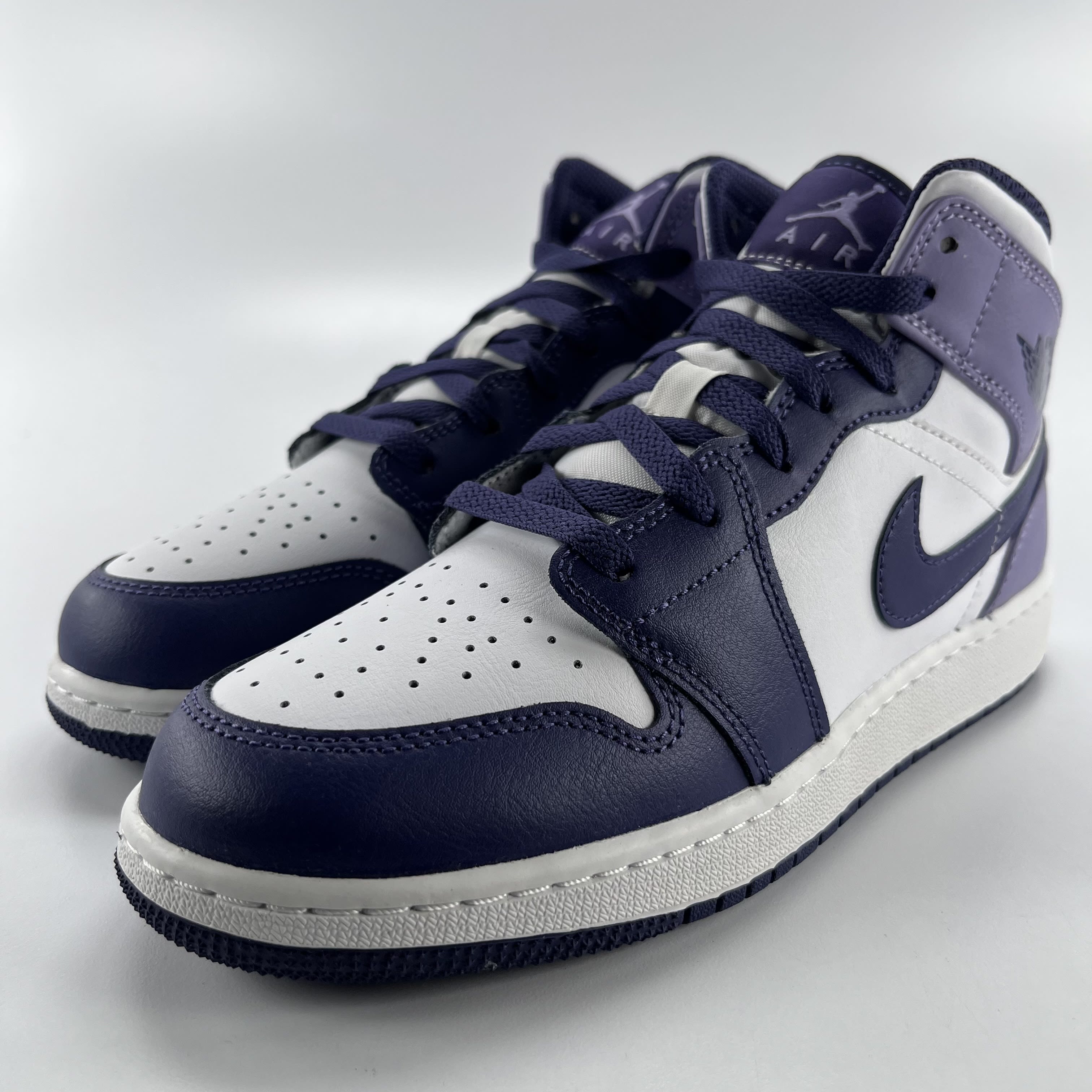 274527 Jordan 1 Mid White Sky J Purple (GS)