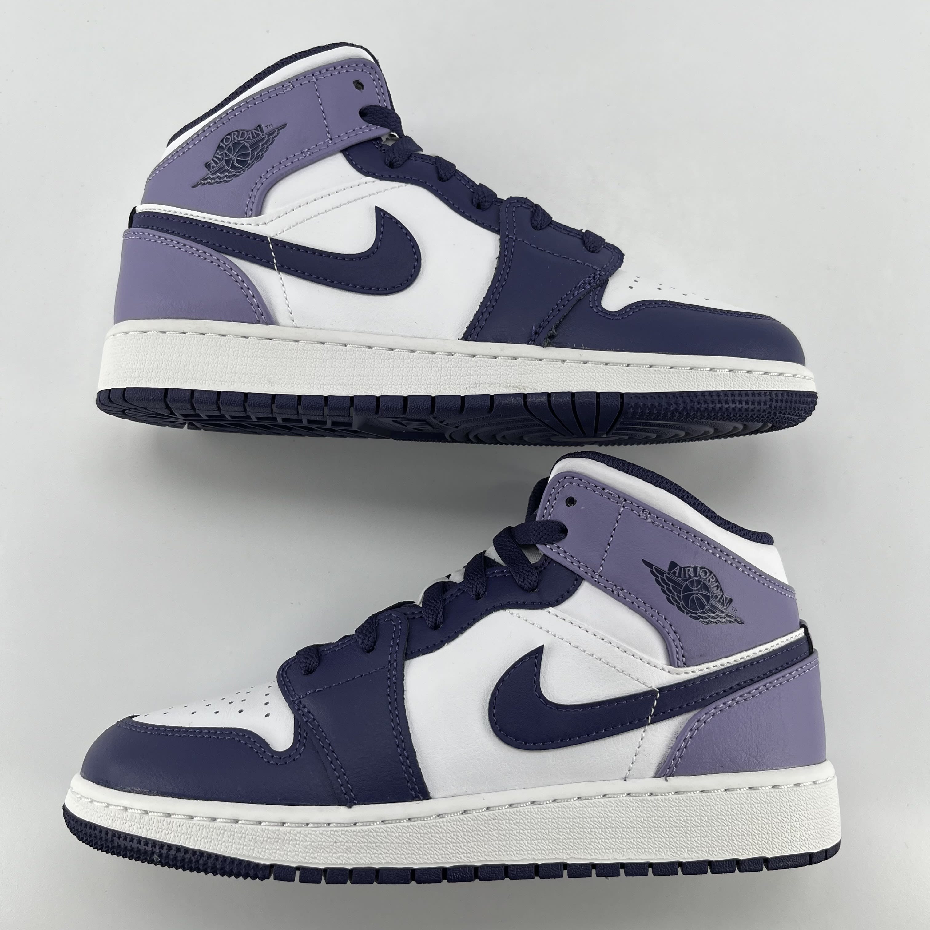 274527 Jordan 1 Mid White Sky J Purple (GS)