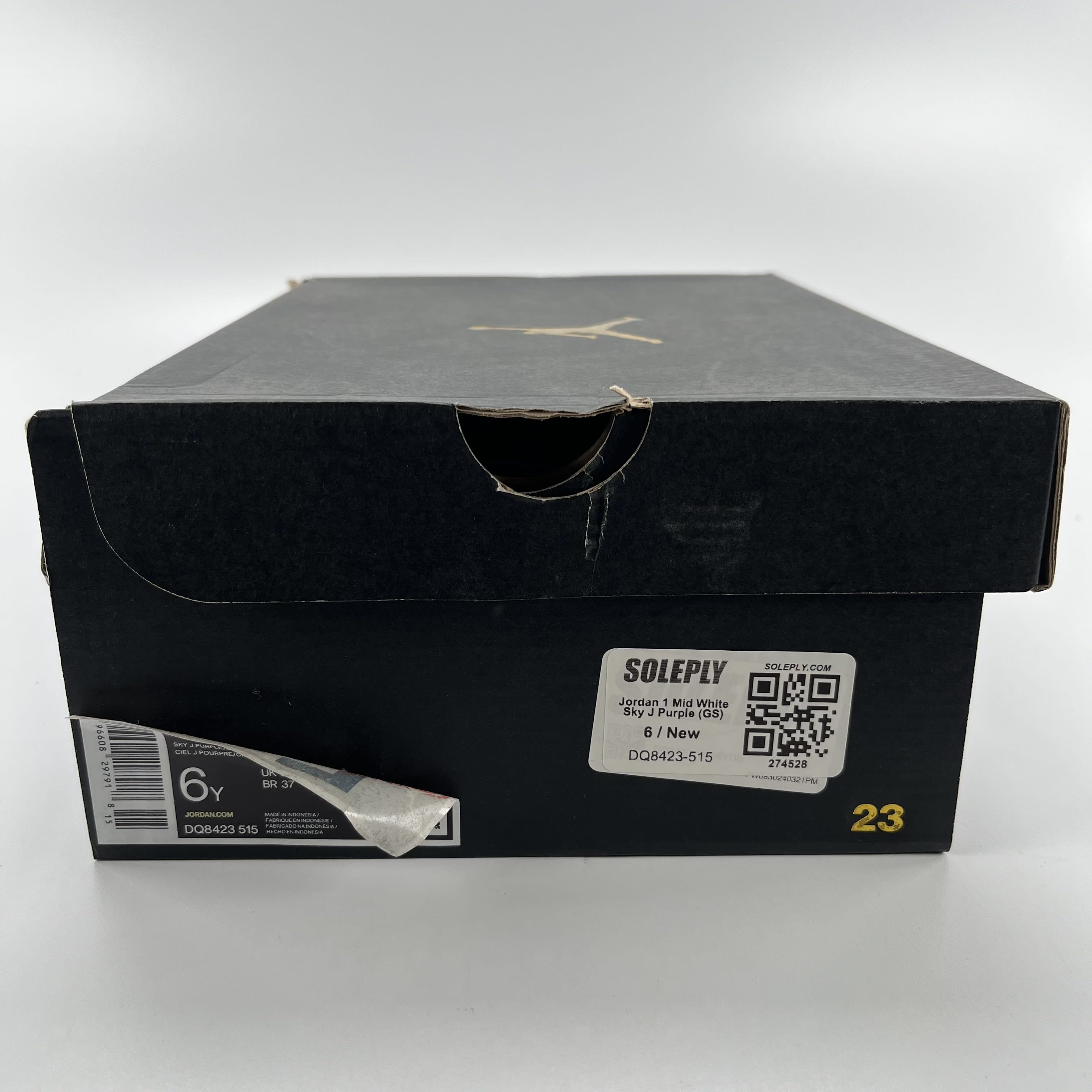 274528 Jordan 1 Mid White Sky J Purple (GS)
