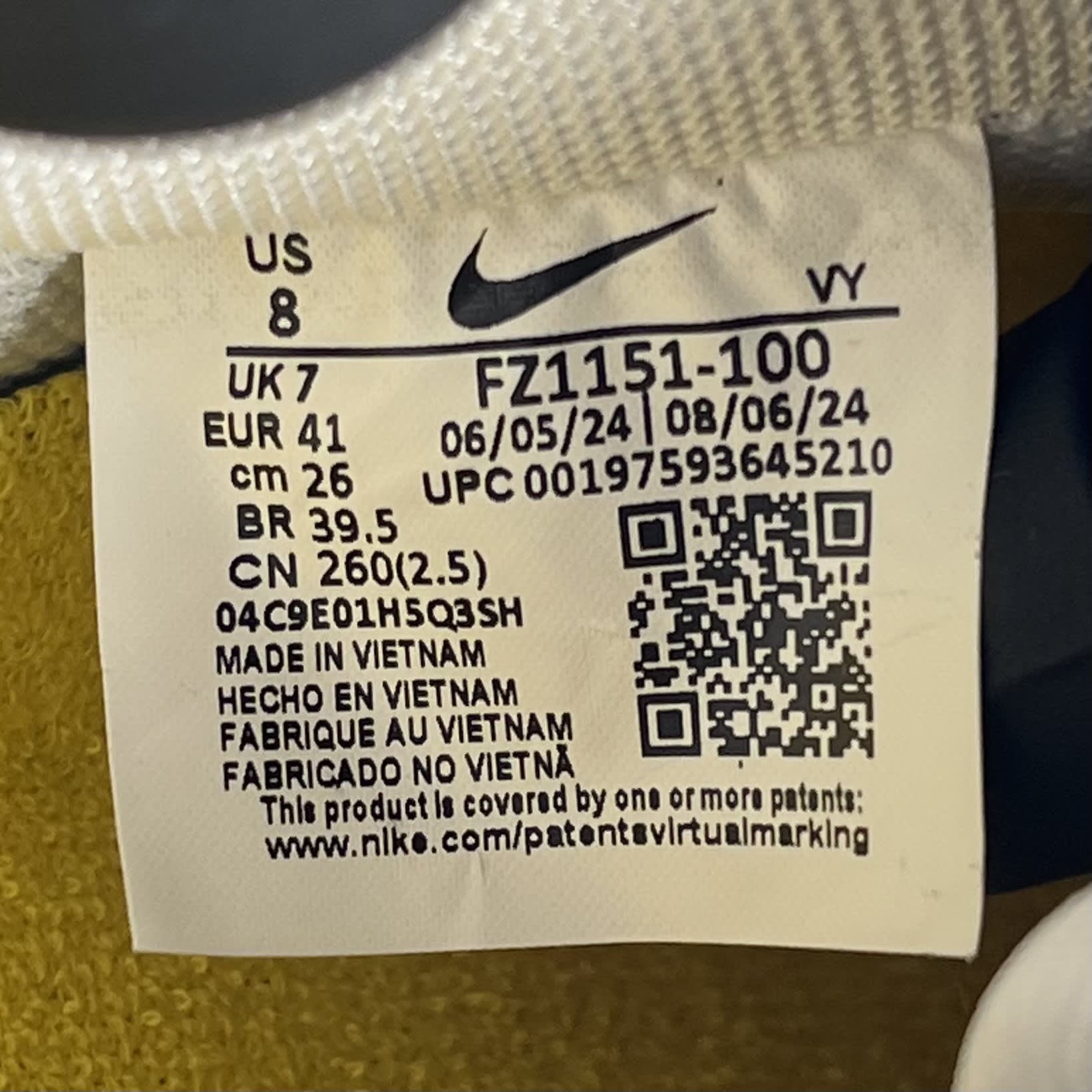 635576 Nike Air Force 1 Low Retro QS Kobe Bryant Lakers Home