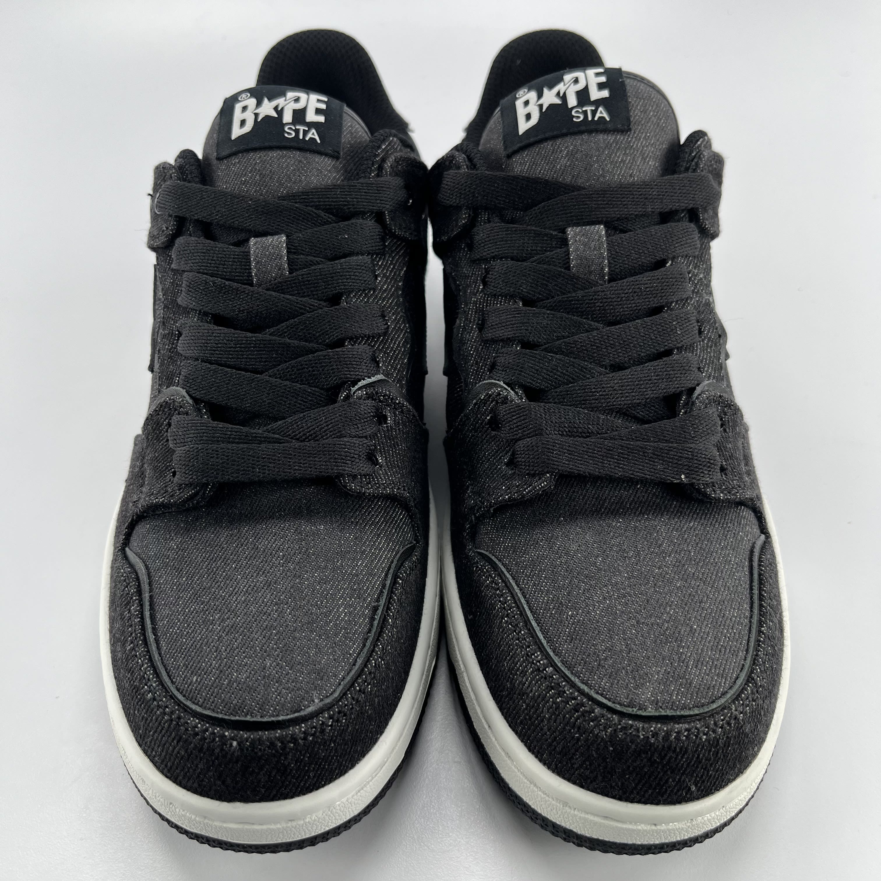 261444 A Bathing Ape Sk8 Sta Black Denim