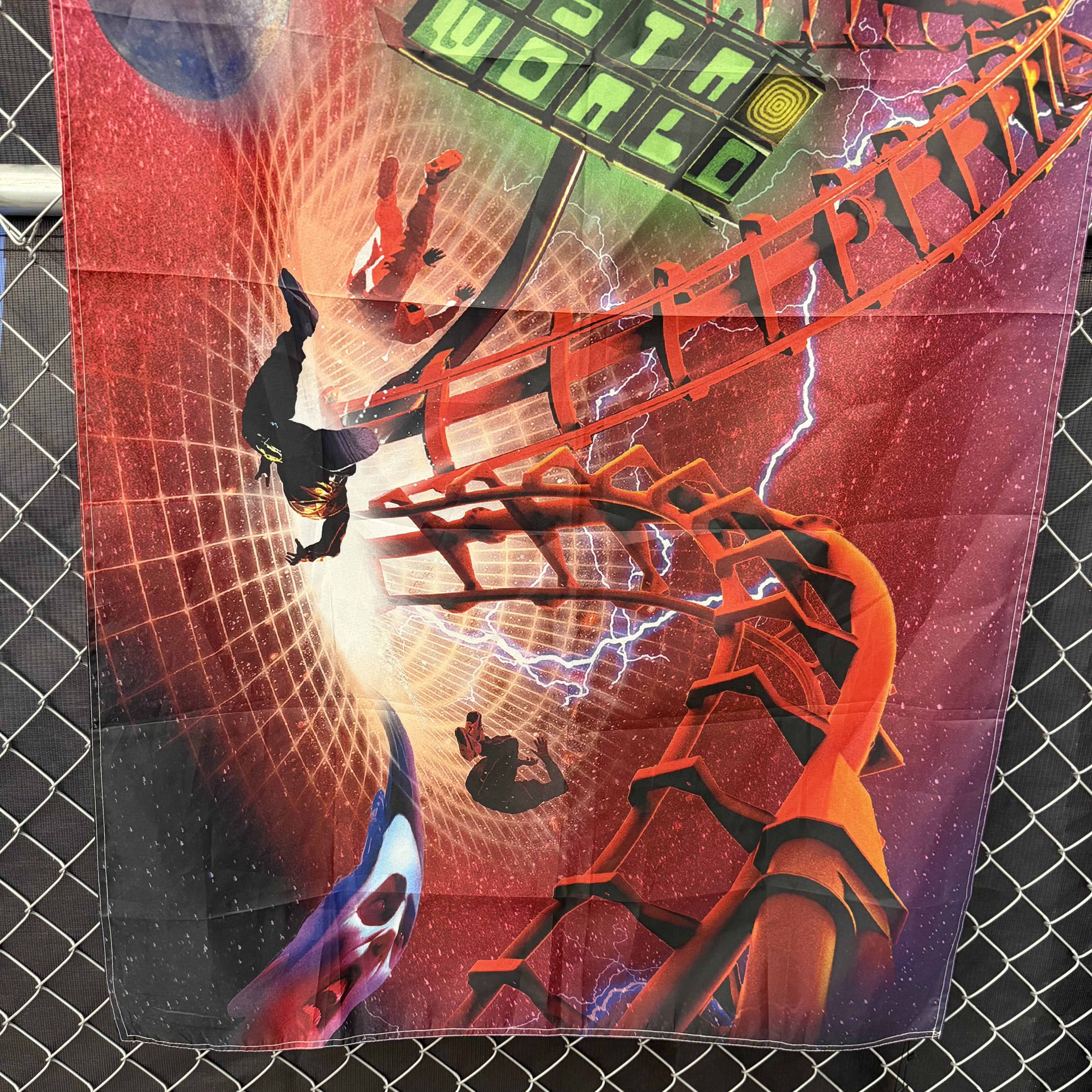 SP10288 Travis Scott Astroworld Flag Roller Coaster