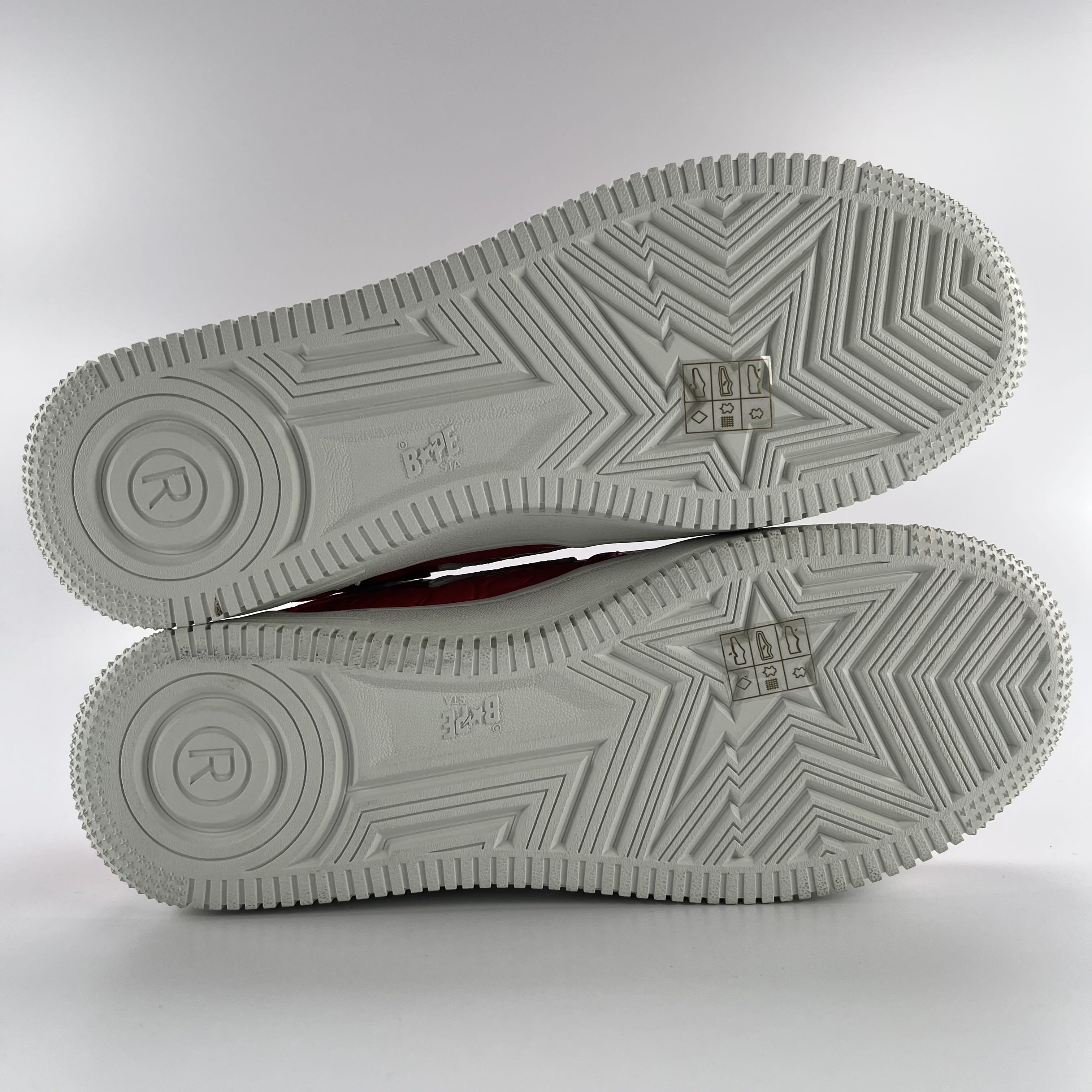 340673 A Bathing Ape Bape Sta Low #3 Line Camo Red