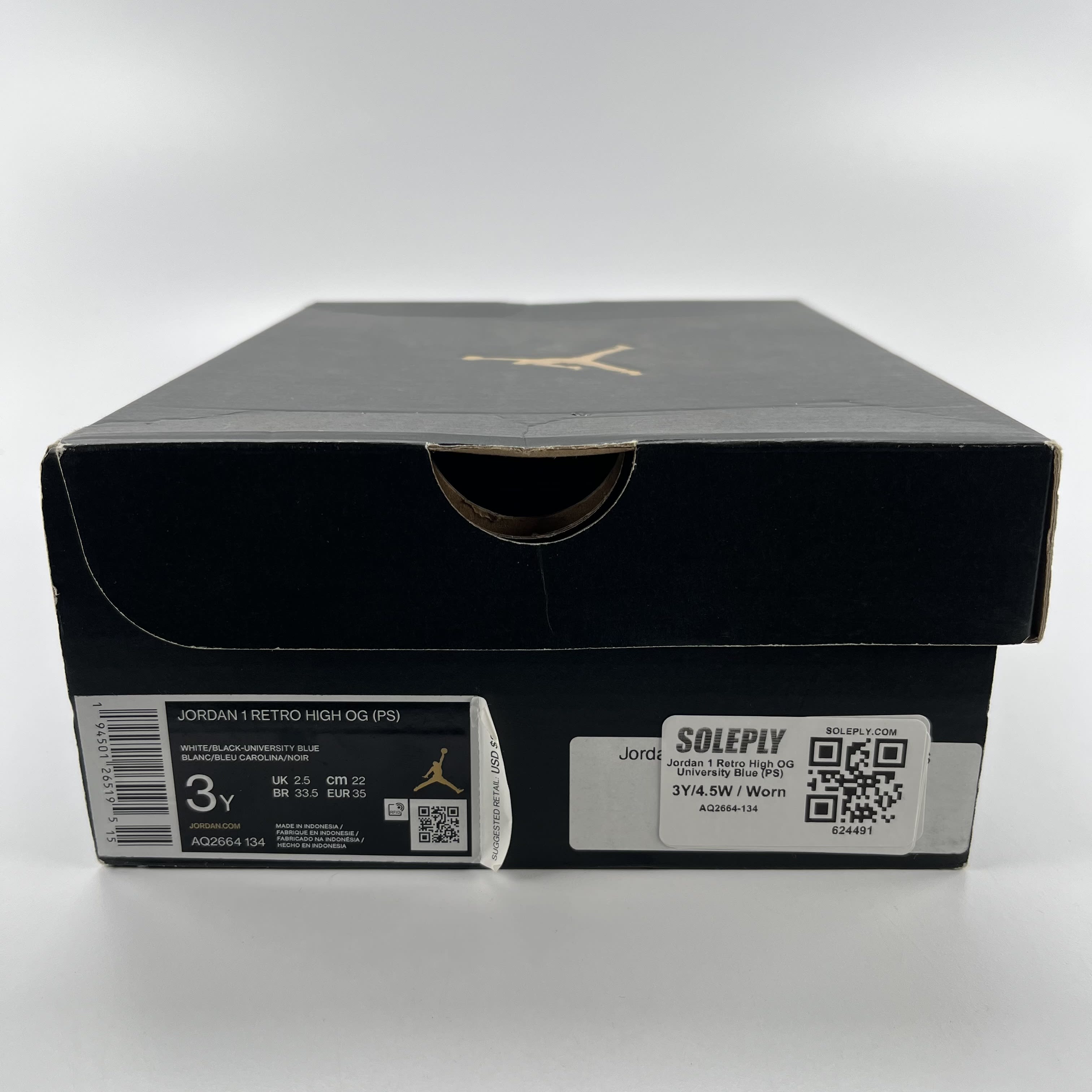 624491 Jordan 1 Retro High OG University Blue (PS)