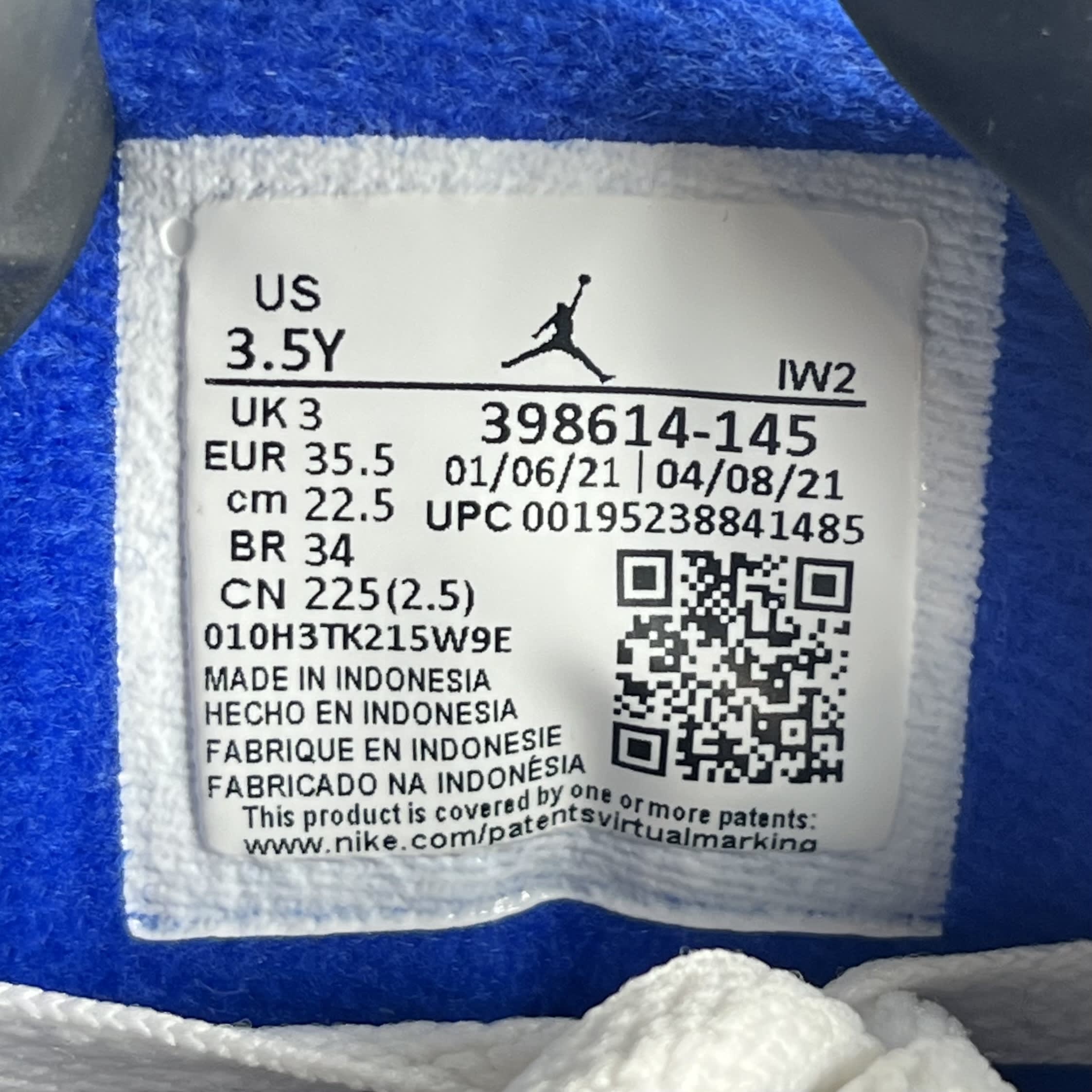 280241 Air Jordan 3 Retro GS 'Racer Blue'