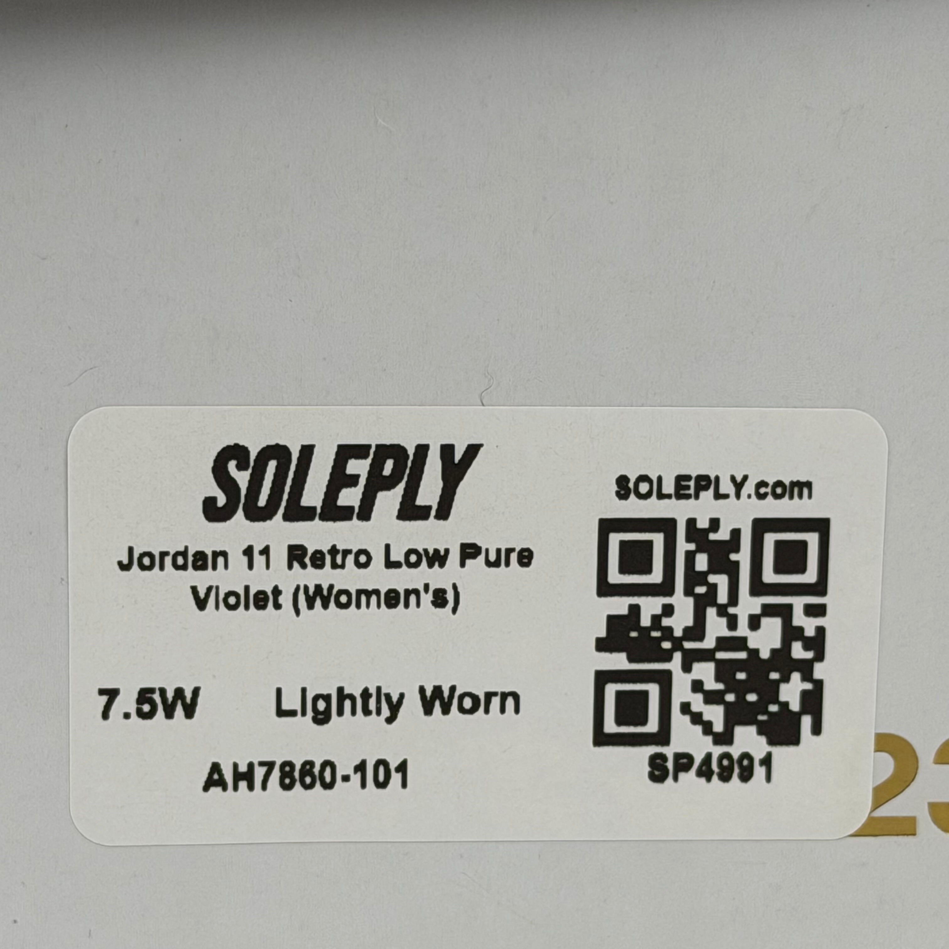 SP4991 Jordan 11 Retro Low Pure Violet (Women's)