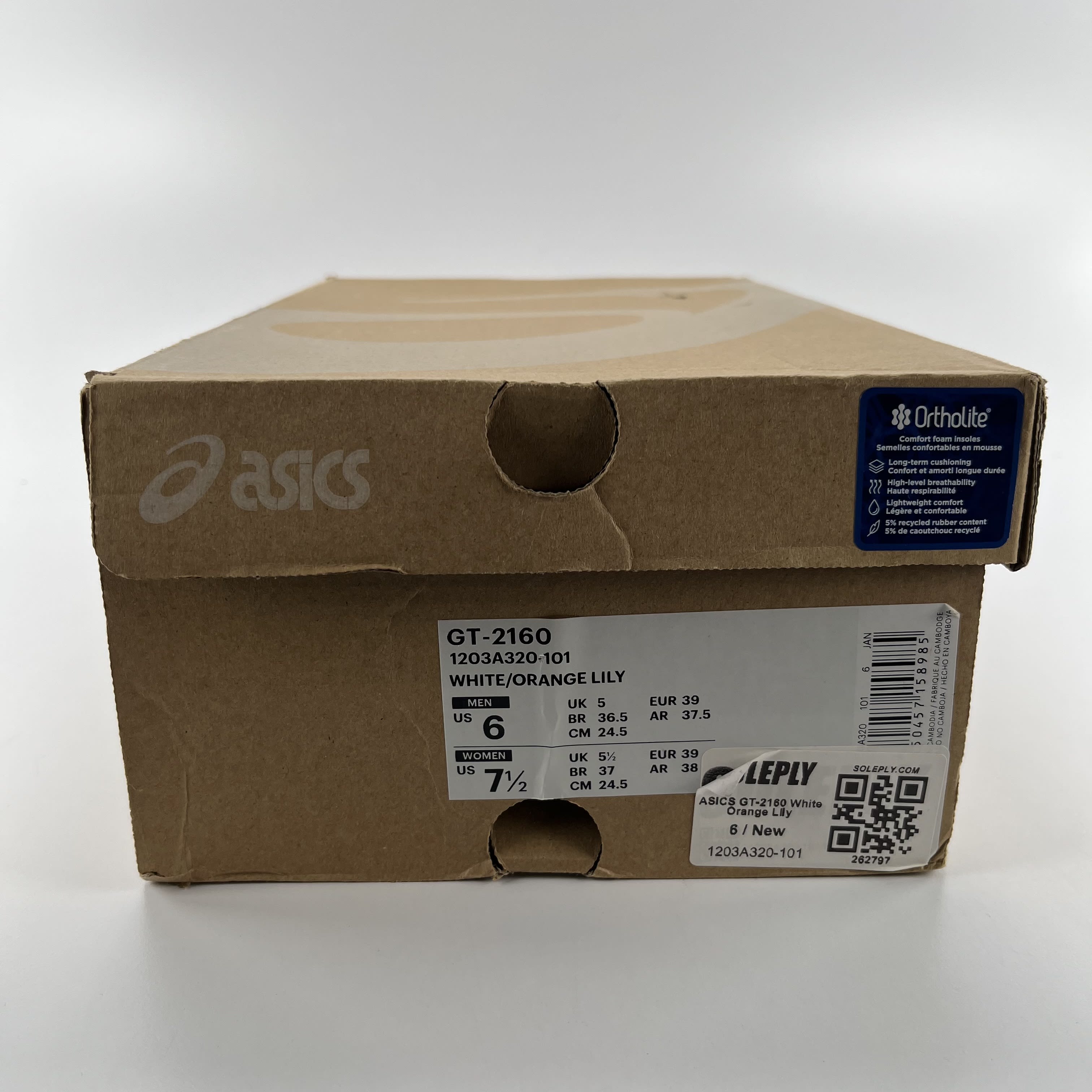 262797 ASICS GT-2160 White Orange Lily