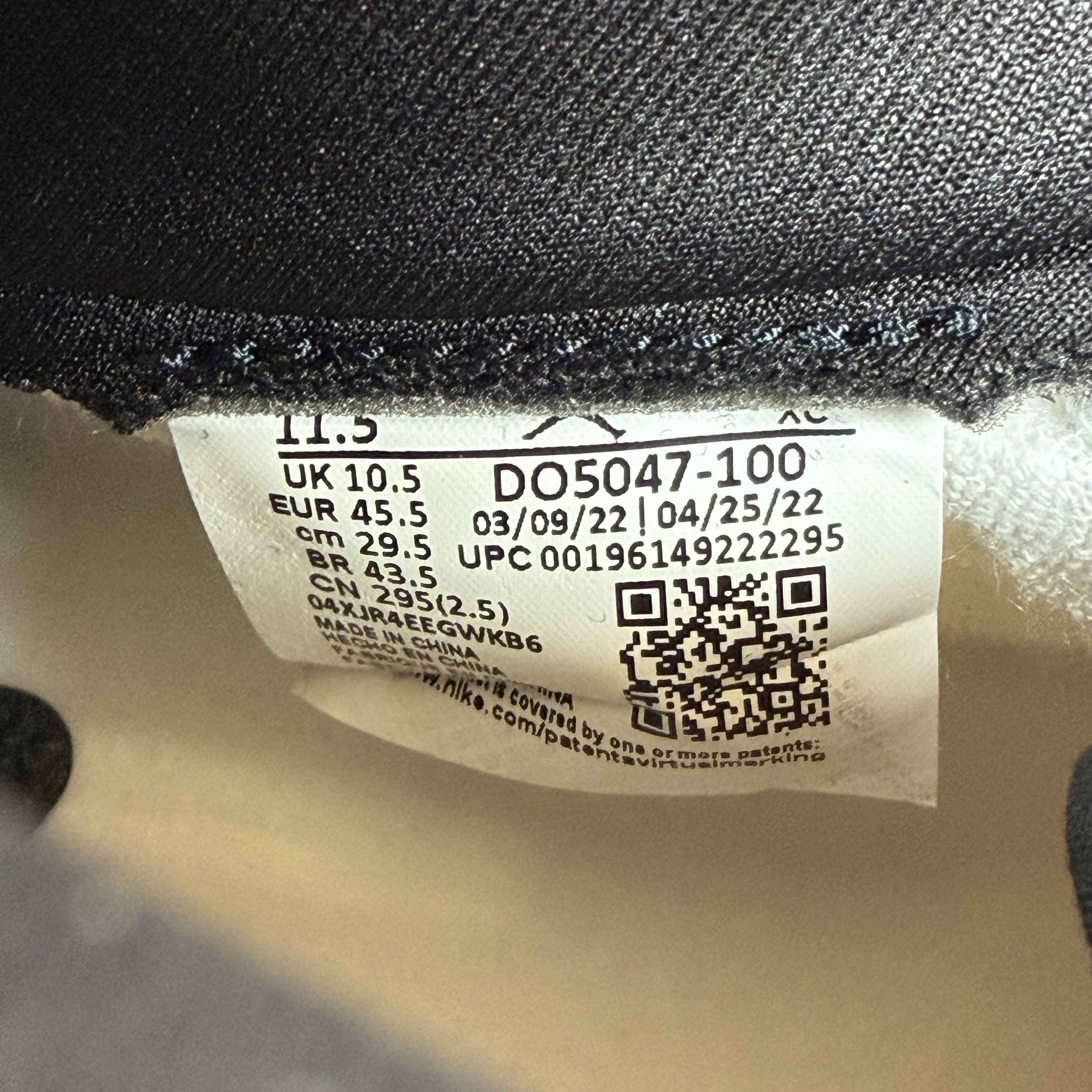 SP7586 Jordan 1 Retro AJKO White Black Grey Fog