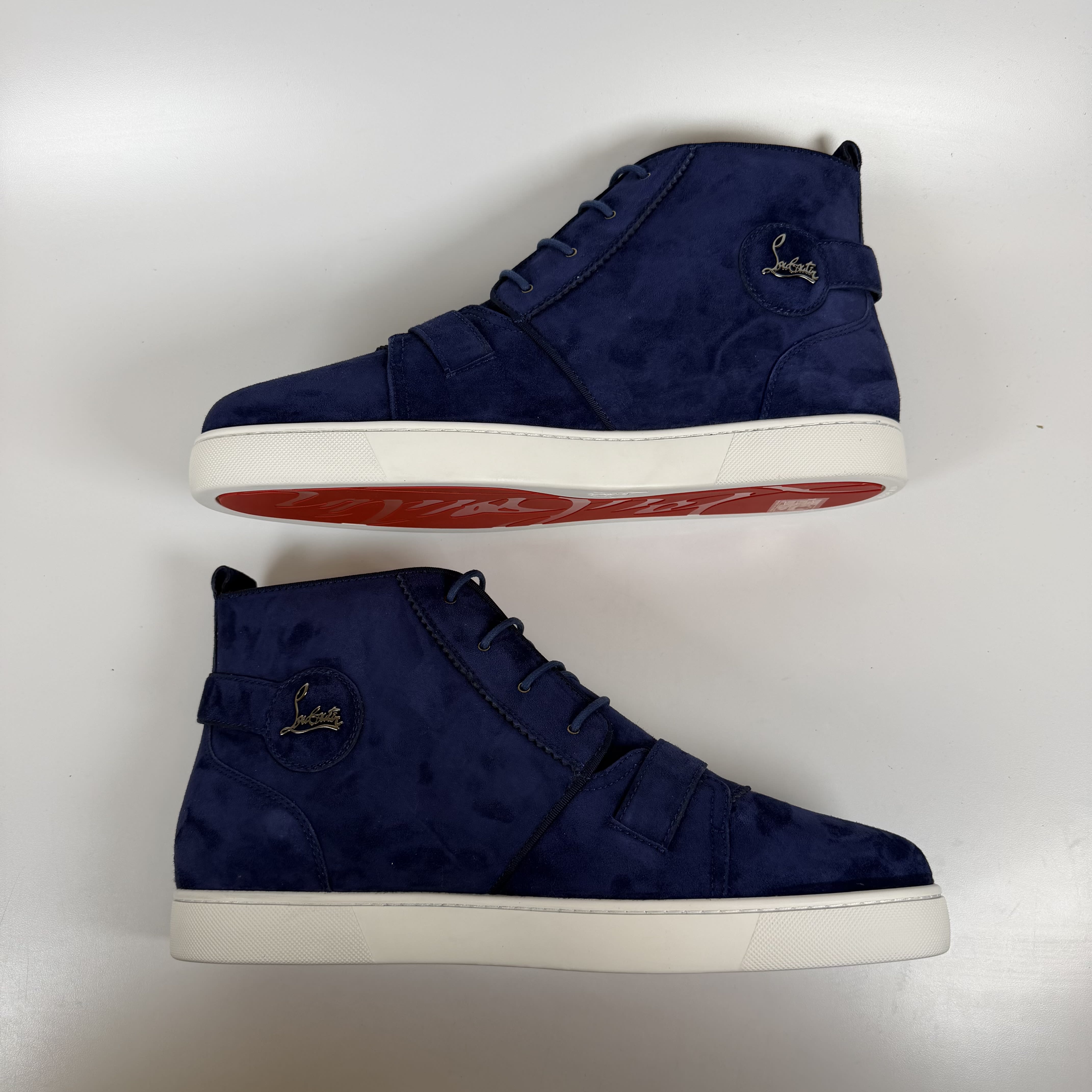 SP7704 Christian Louboutin Louis Nono Strap Flat ‘China Blue’