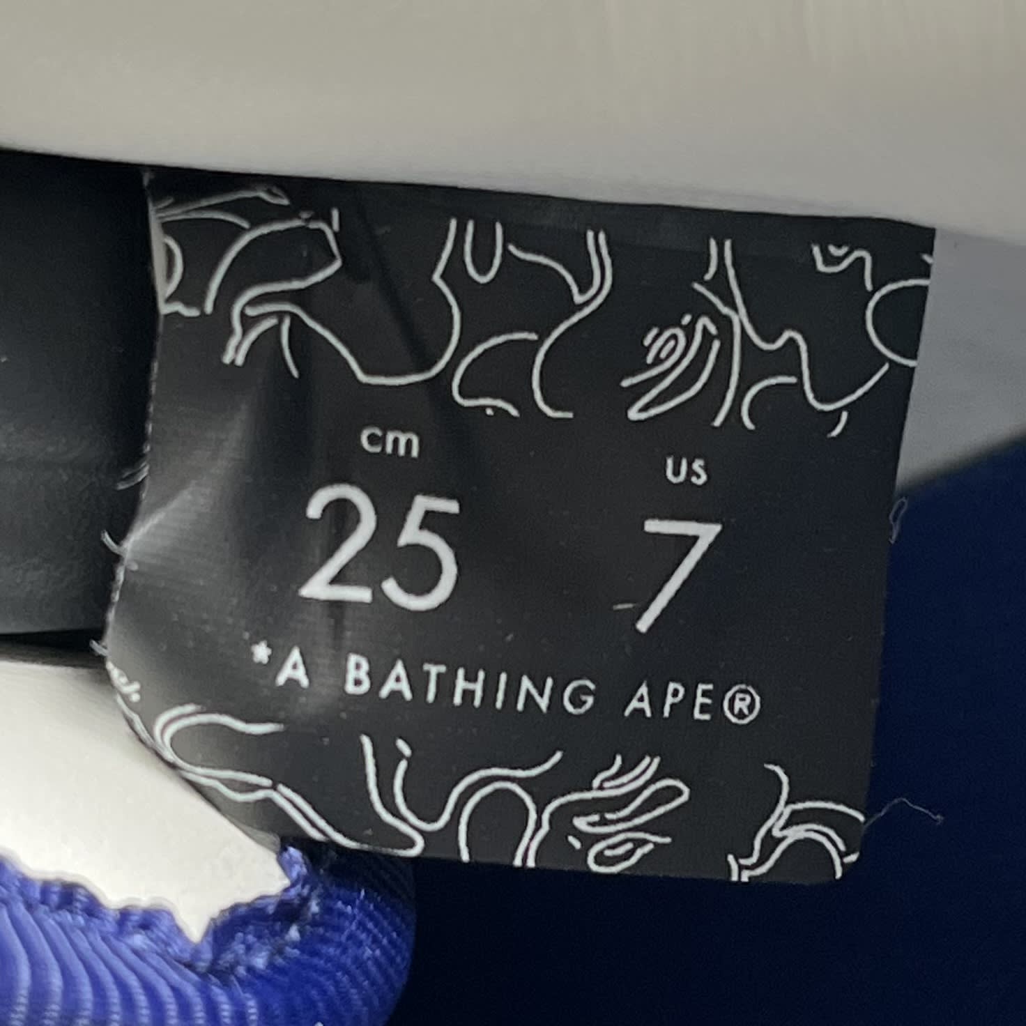 388482 A Bathing Ape Bape Sta OS #3 M2 Navy