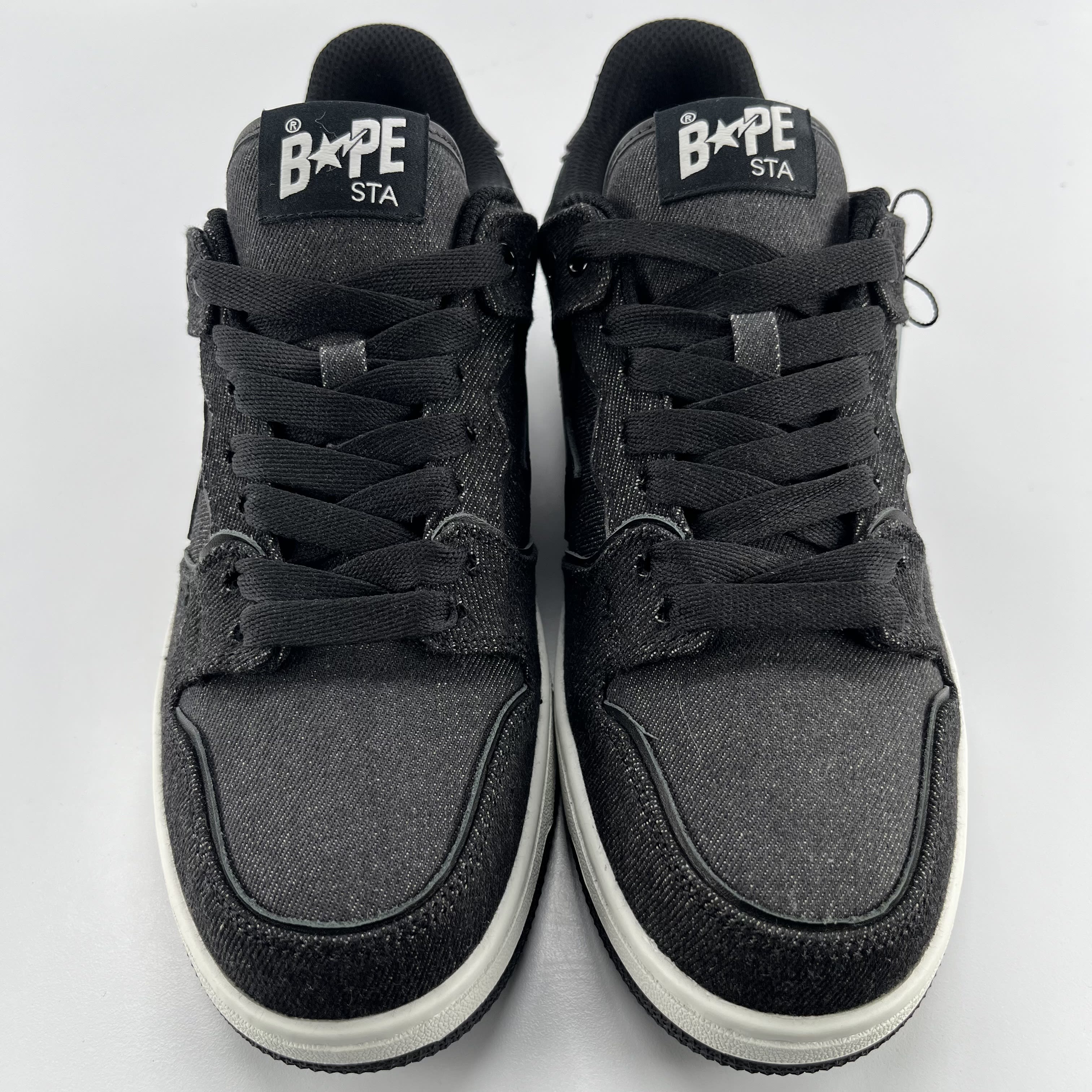 541476 A Bathing Ape Sk8 Sta Black Denim