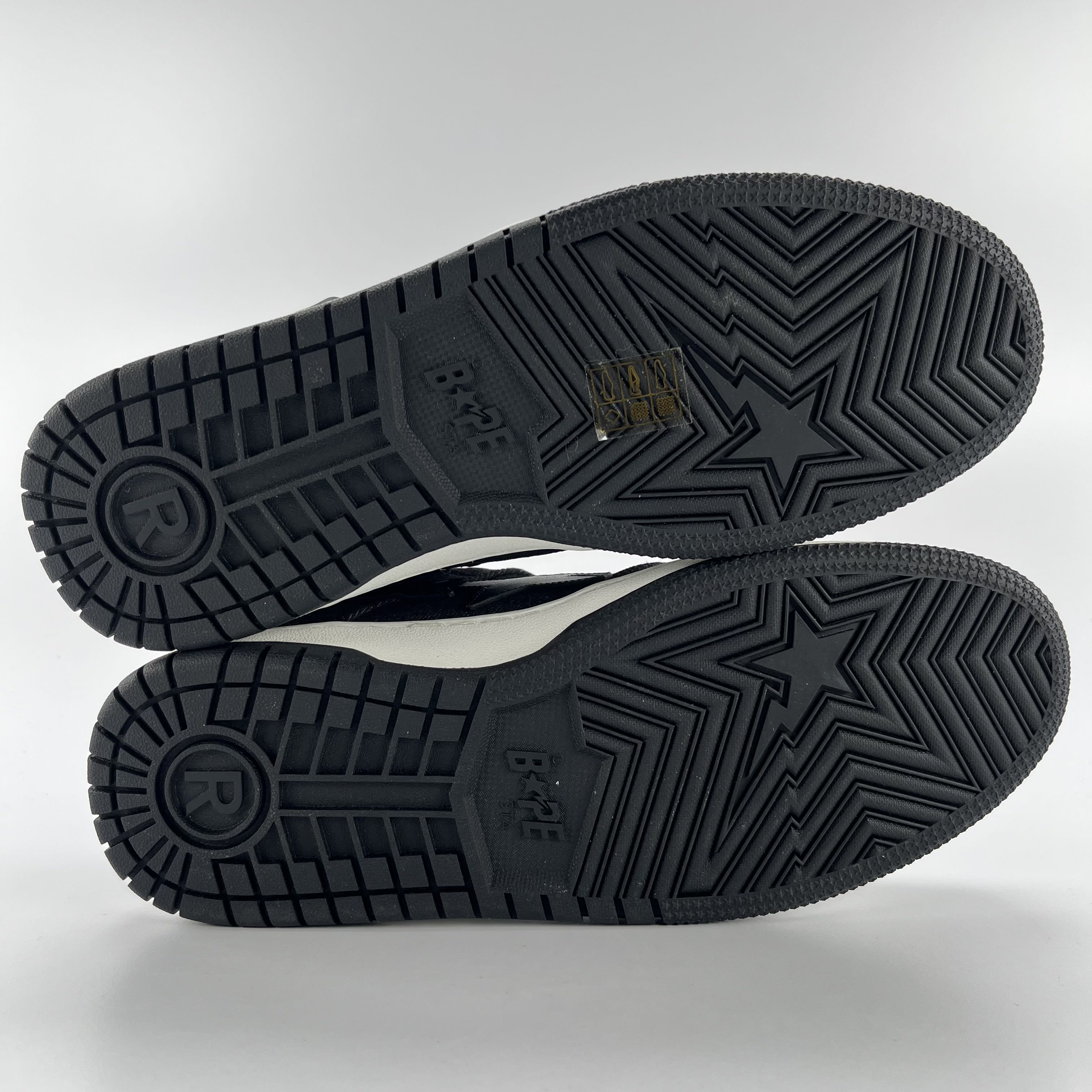 541476 A Bathing Ape Sk8 Sta Black Denim