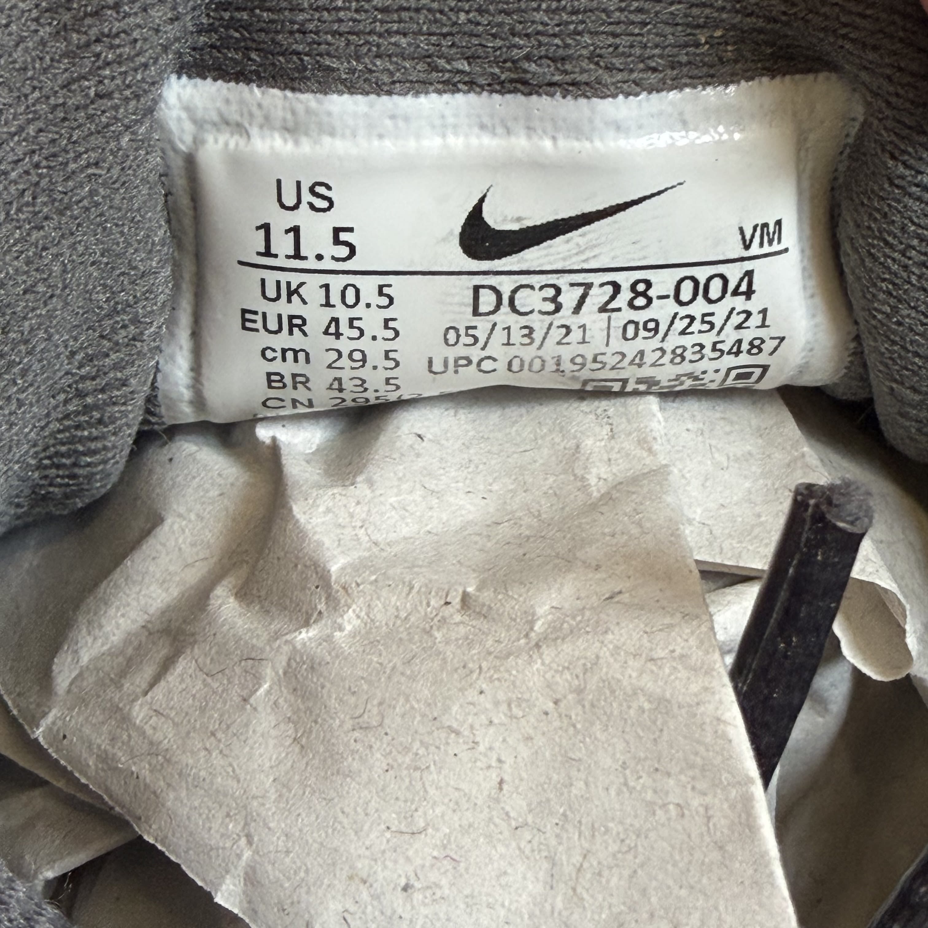 SP10128 Nike Revolution 6 Iron Grey Whtie Smoke Grey