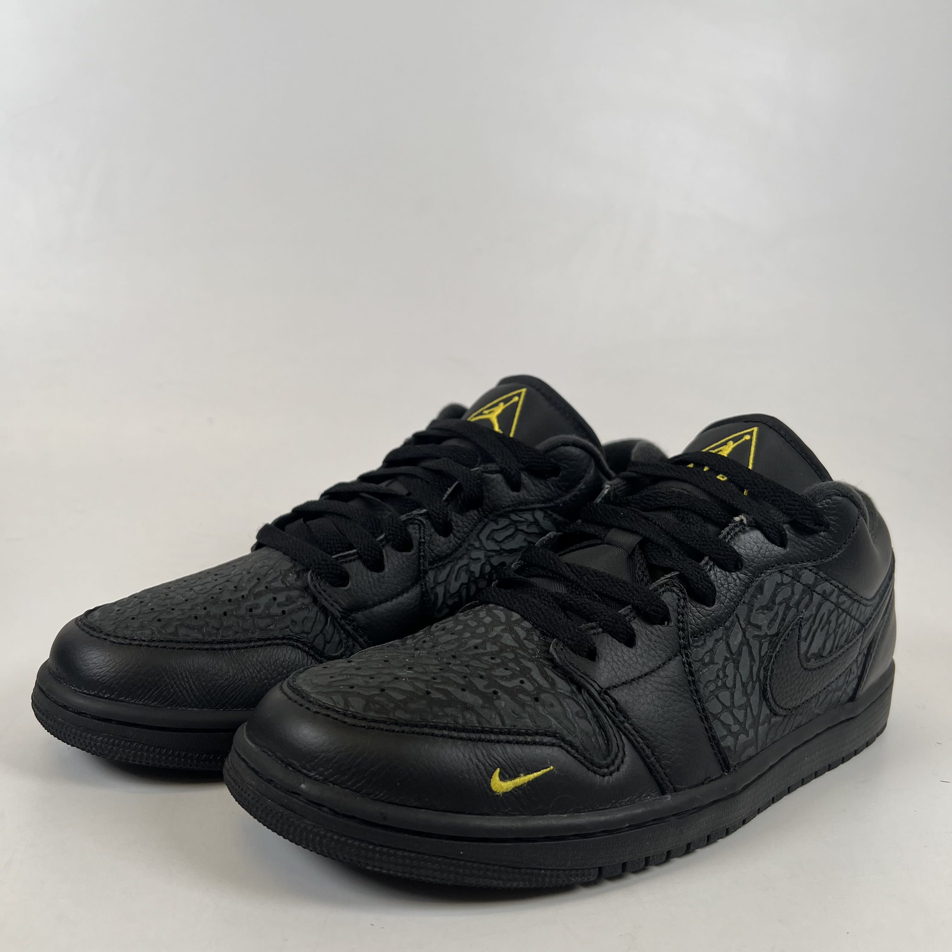 SP14800 Jordan 1 Low Black Elephant Print