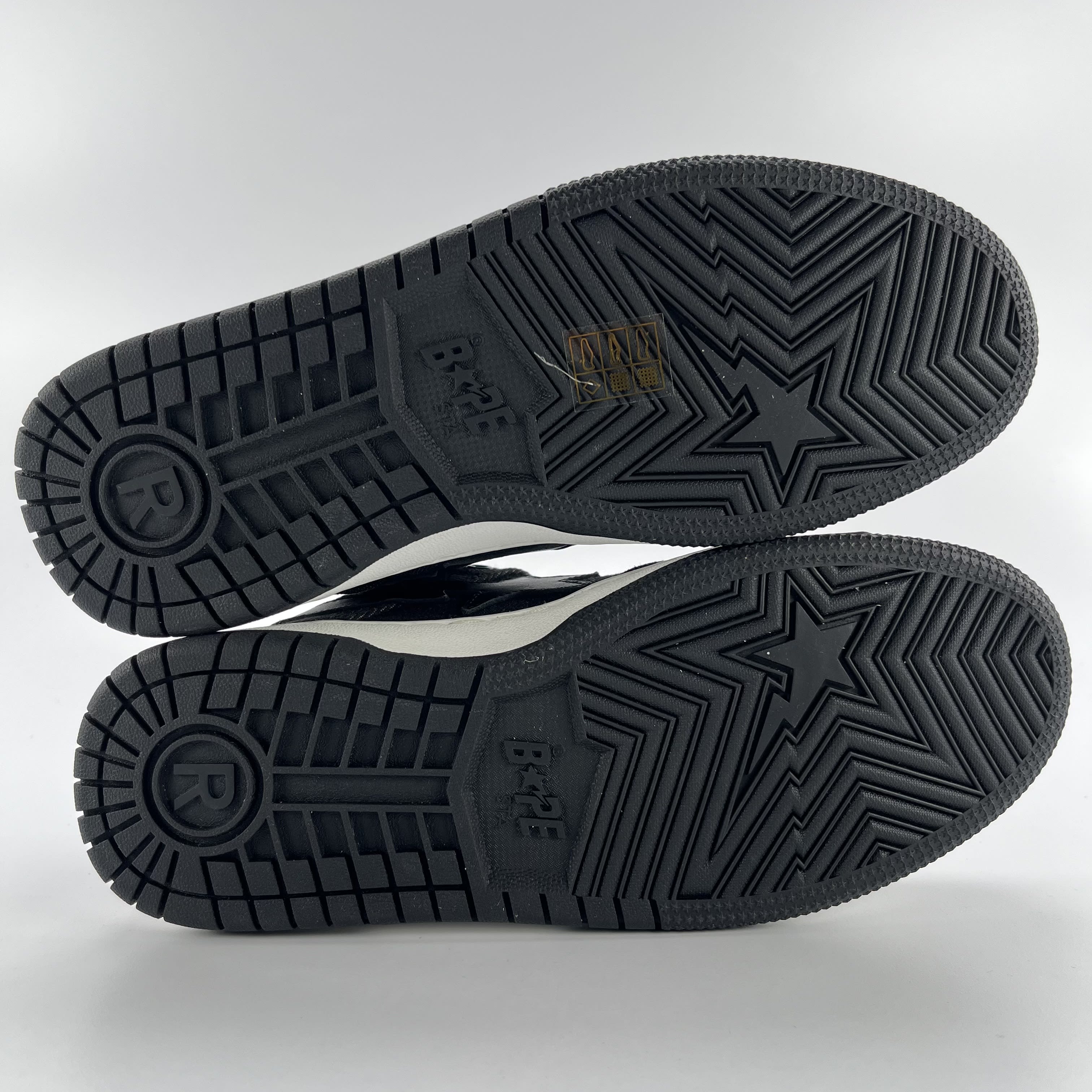 340345 A Bathing Ape Sk8 Sta Black Denim