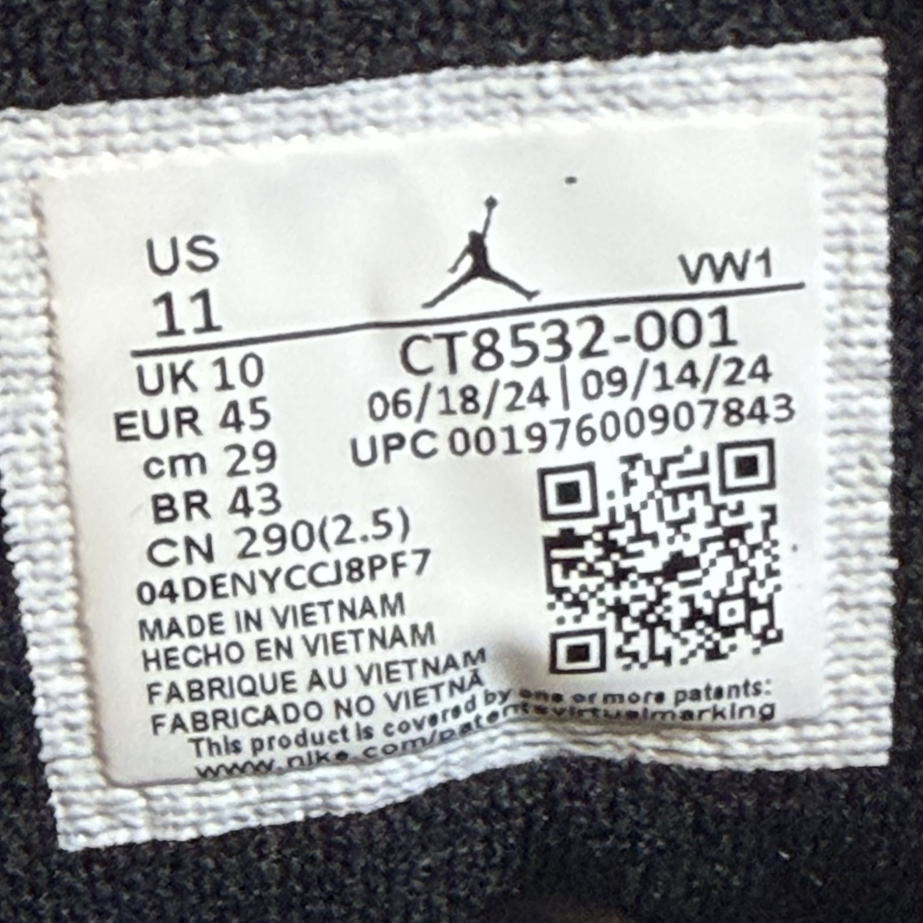 SP10118 Jordan 3 Retro Black Cat (2025)