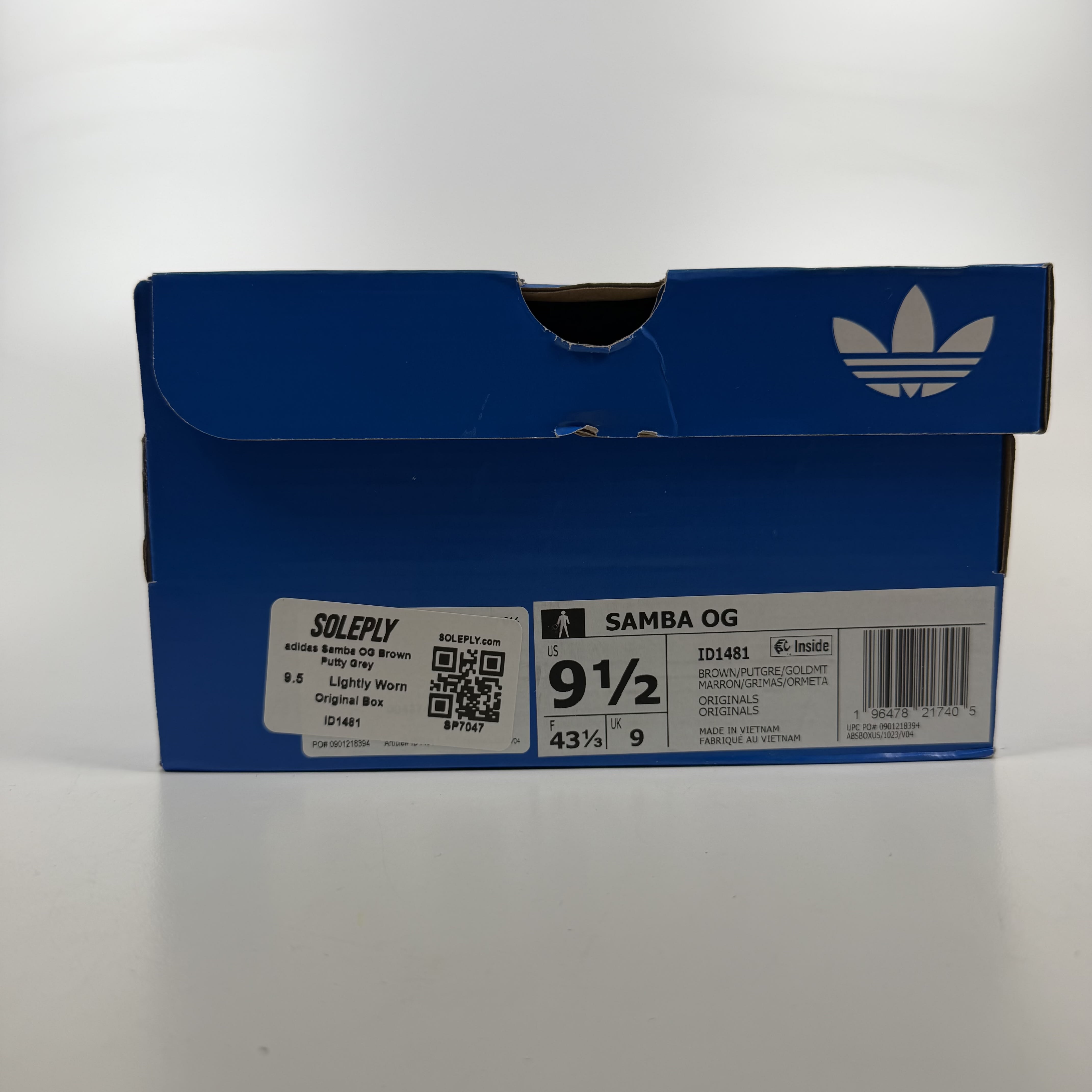 SP7047 adidas Samba OG Brown Putty Grey
