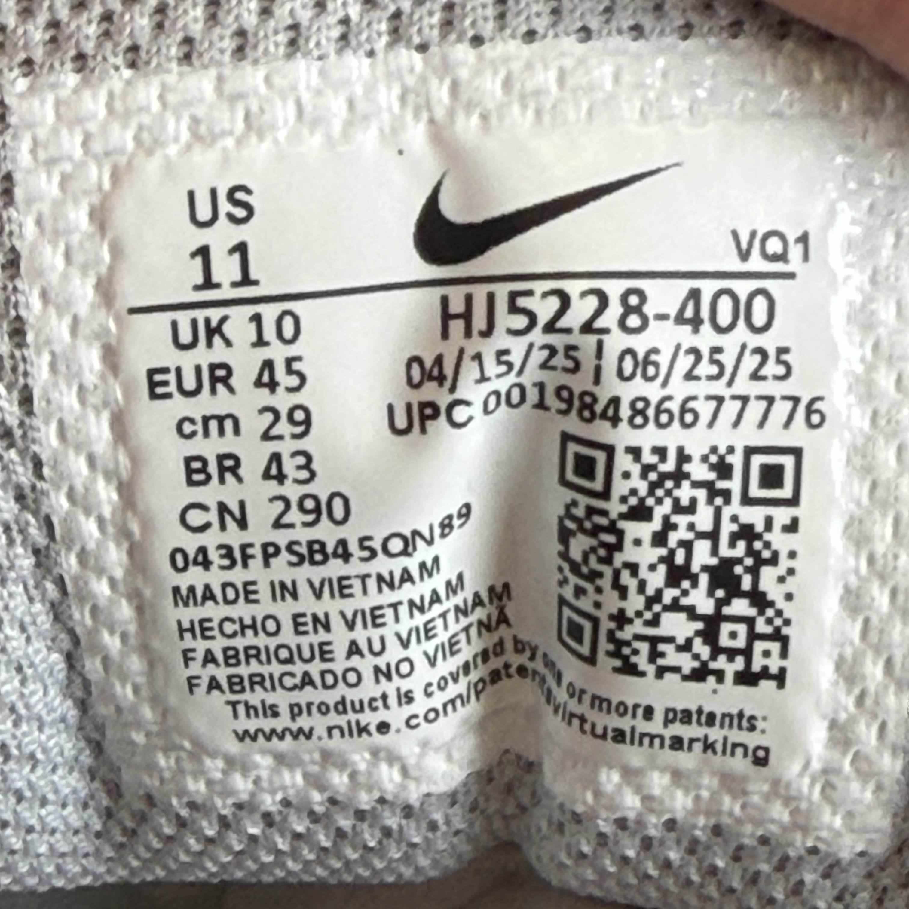 SP4813 Nike V5 RNR Blue Void Wolf Grey