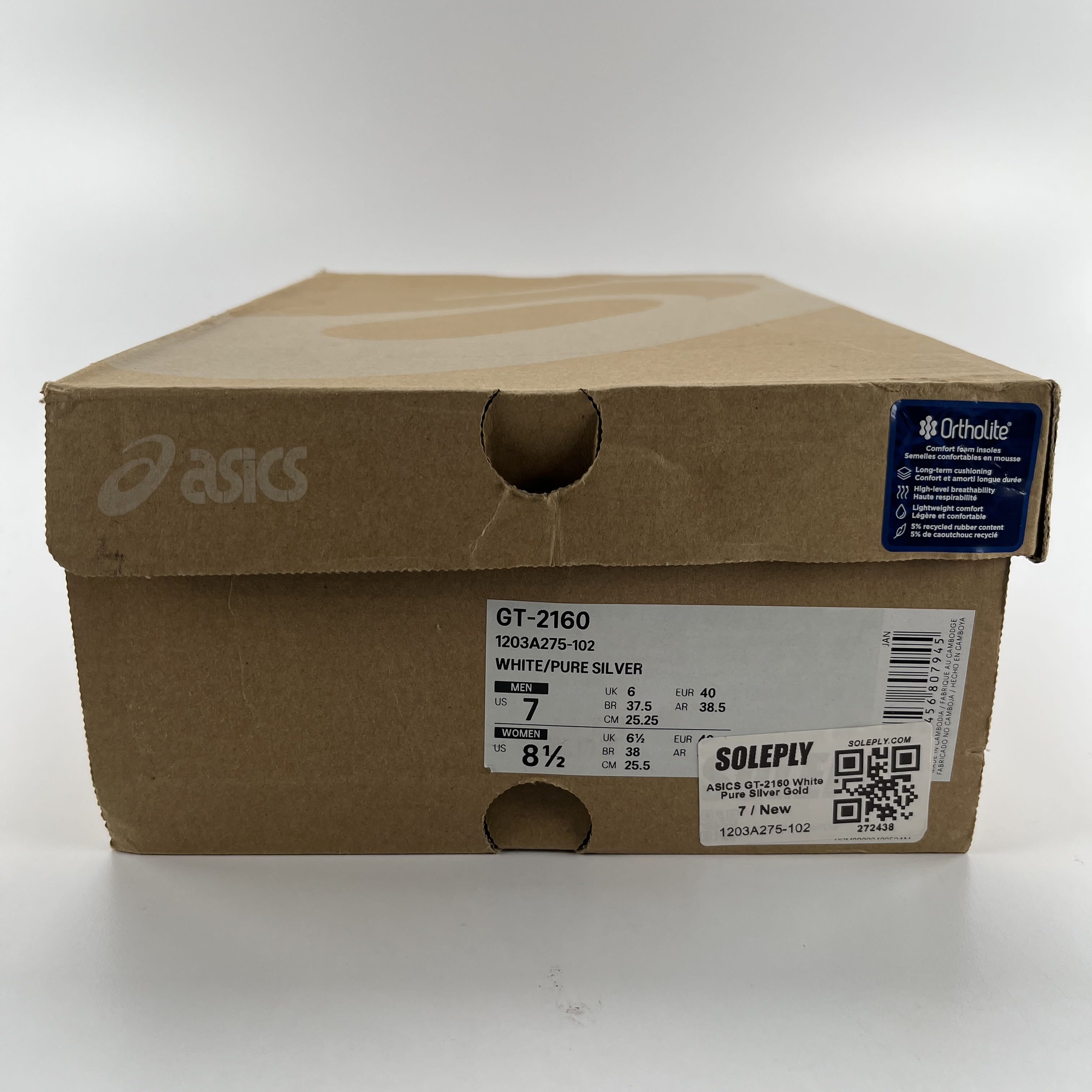 272438 ASICS GT-2160 White Pure Silver Gold