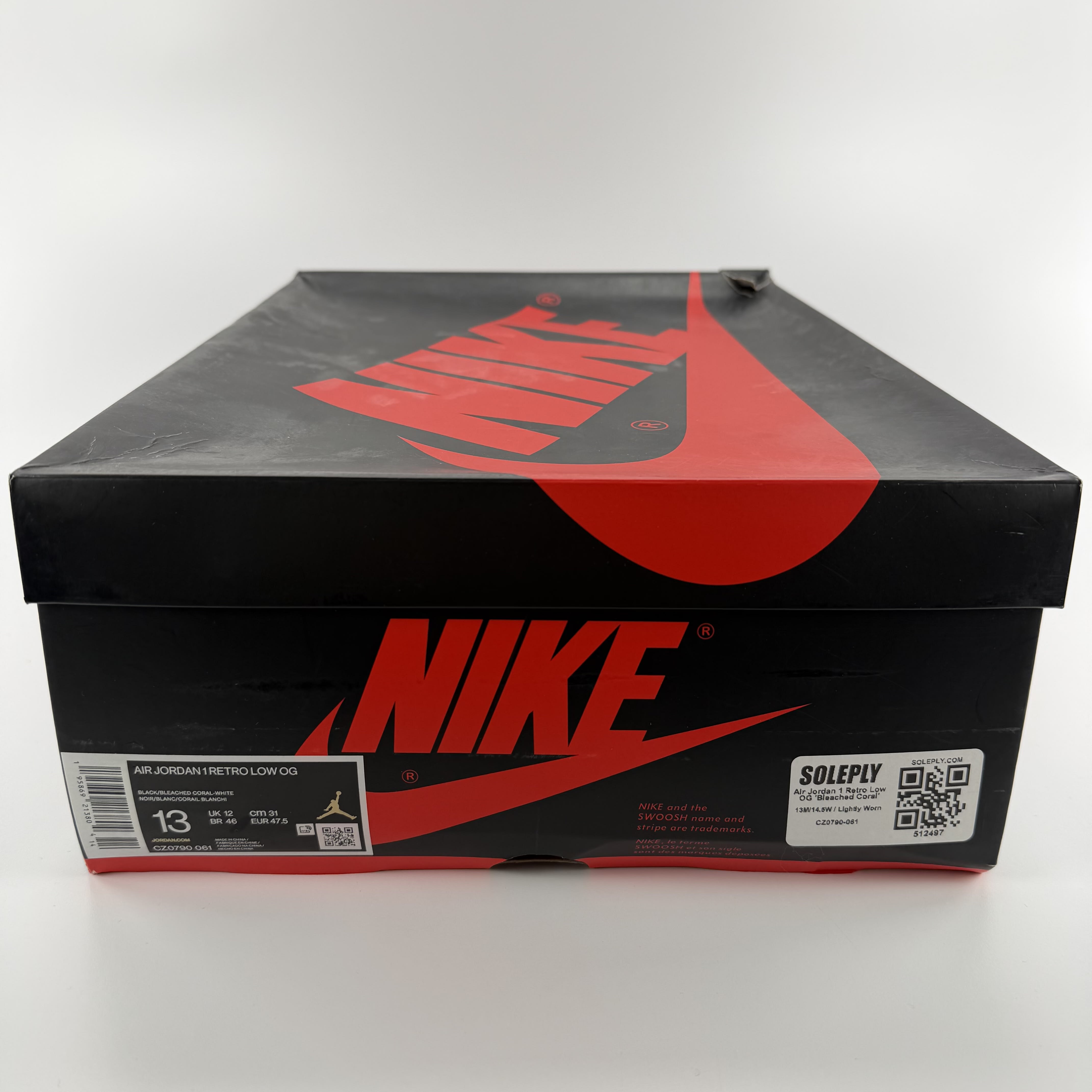 512497 Air Jordan 1 Retro Low OG 'Bleached Coral'