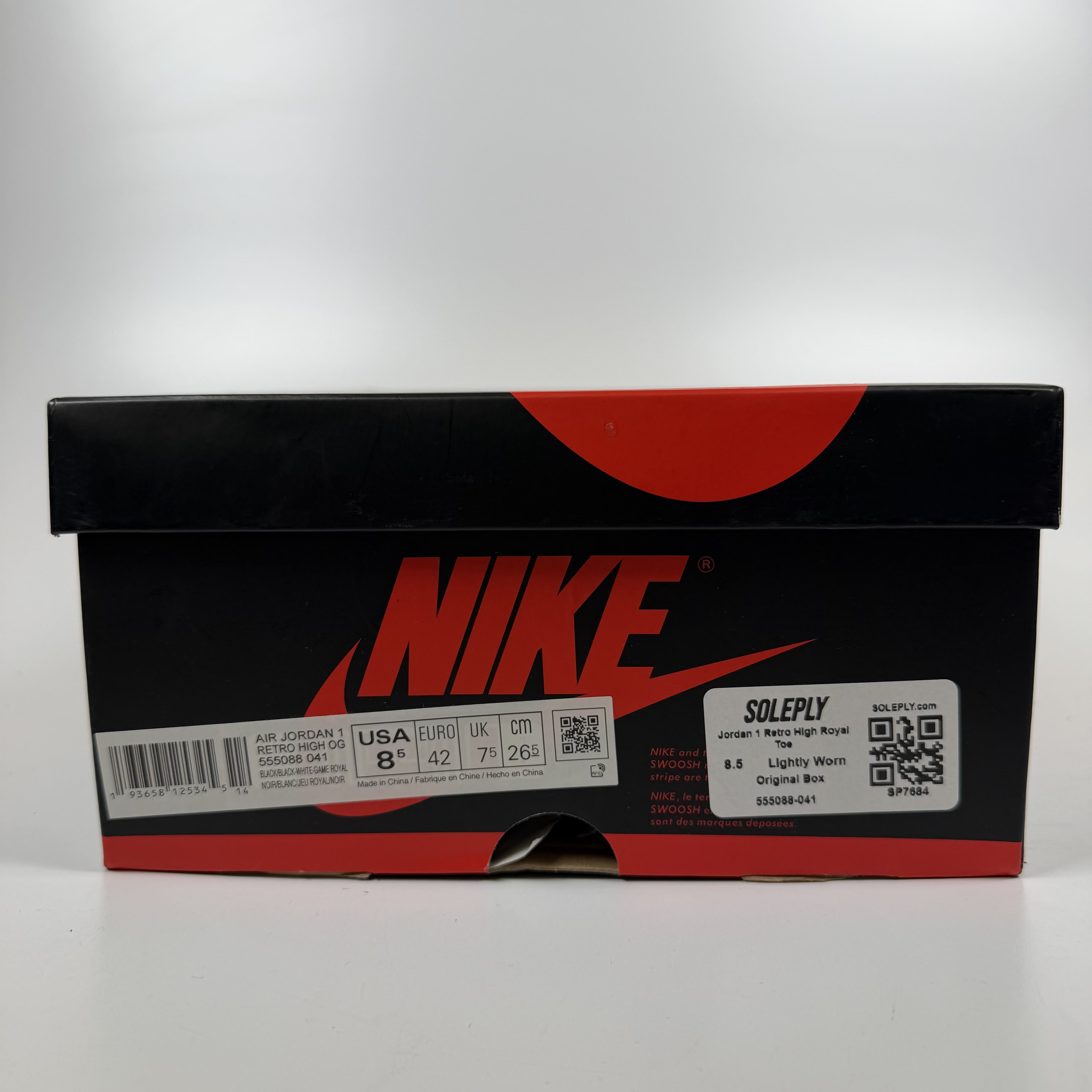 SP7684 Jordan 1 Retro High Royal Toe