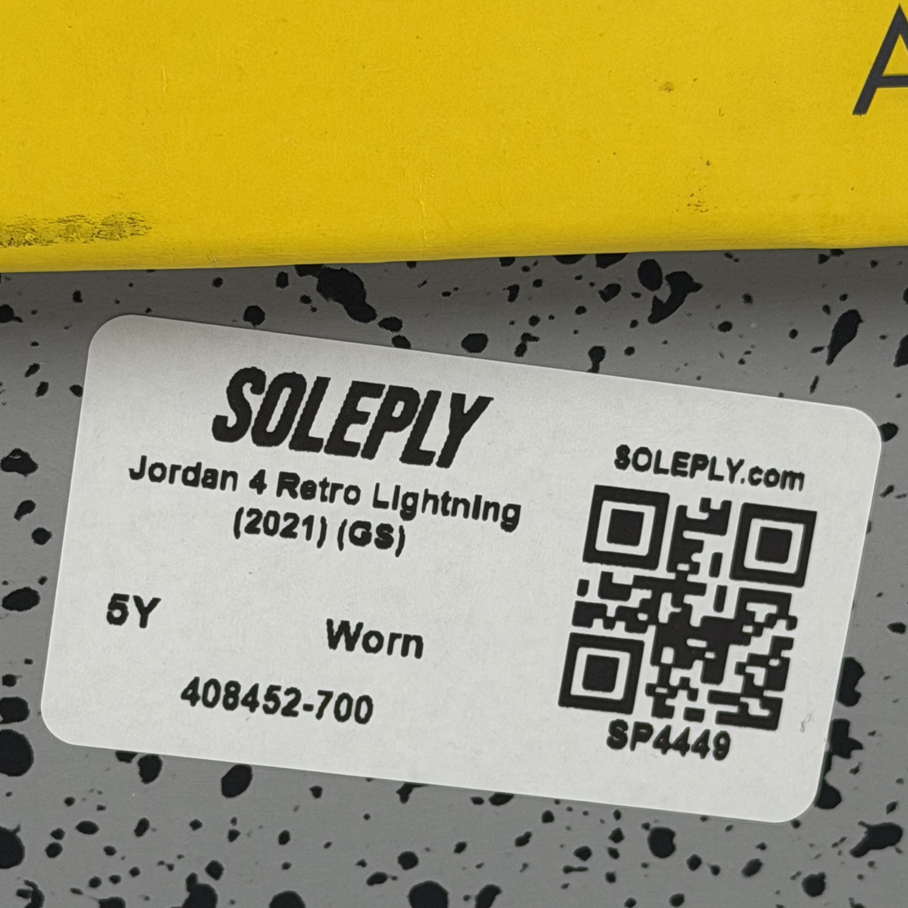 SP4449 Jordan 4 Retro Lightning (2021) (GS)