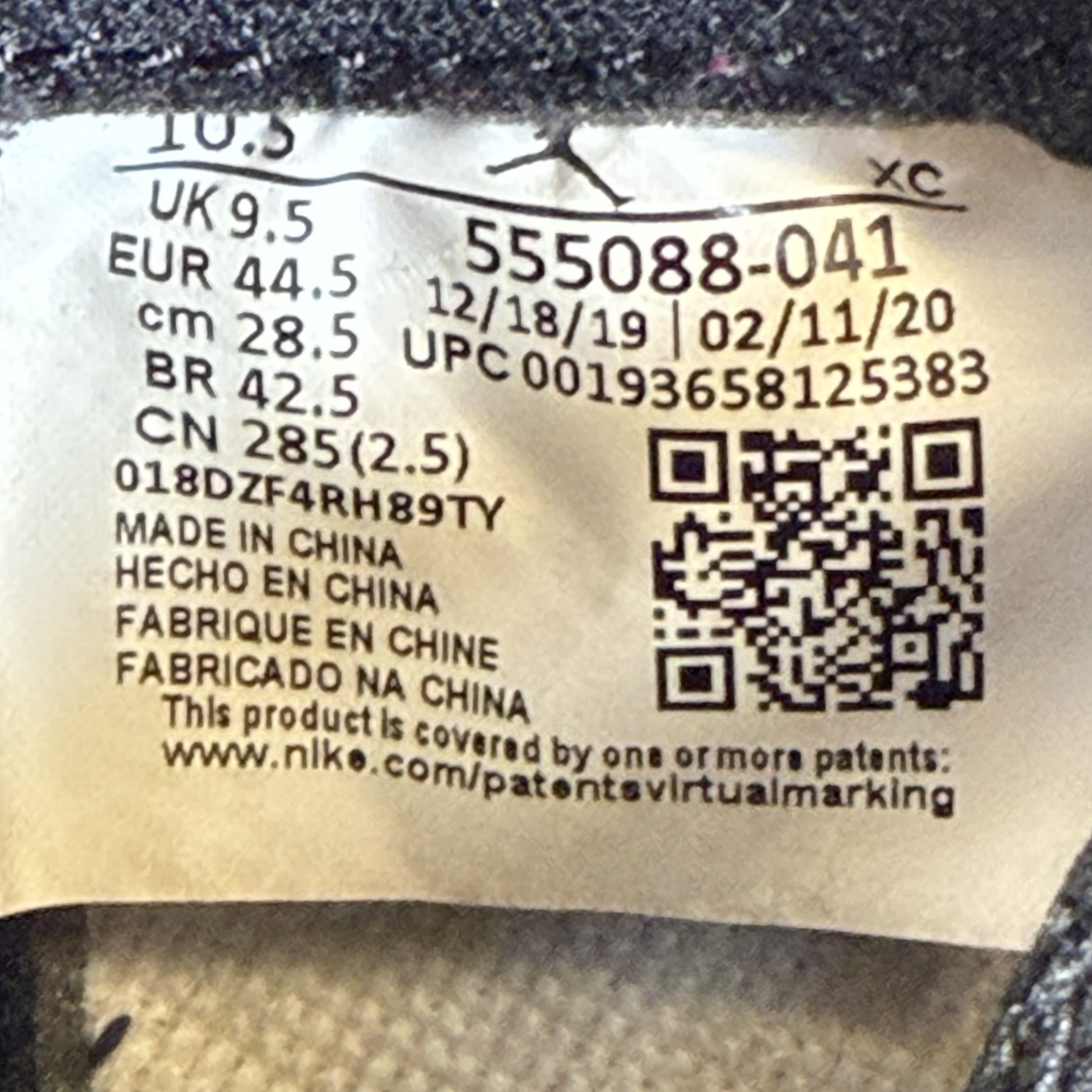 SP8162 Jordan 1 Retro High Royal Toe