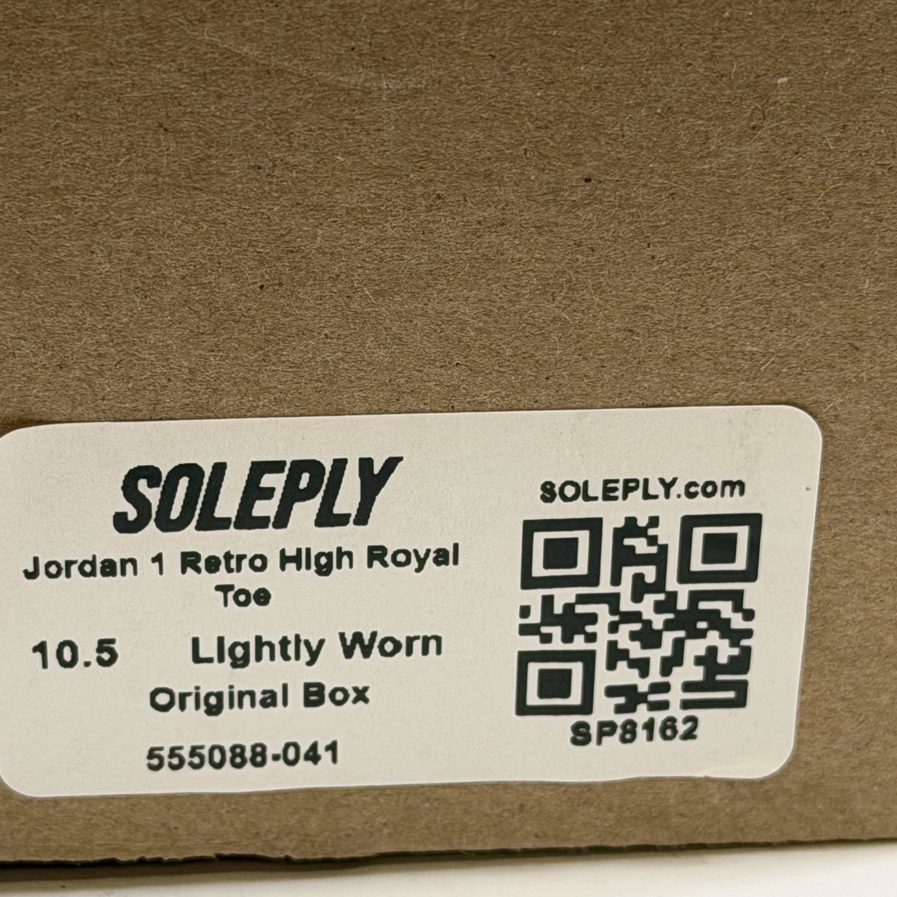 SP8162 Jordan 1 Retro High Royal Toe