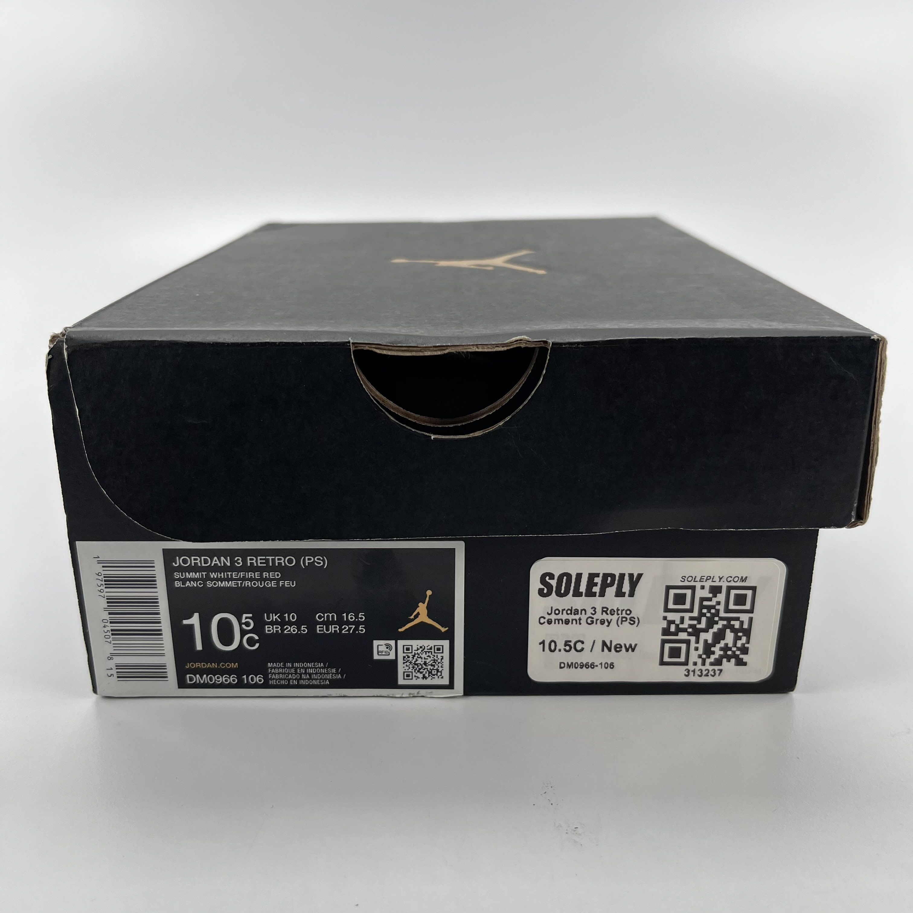 313237 Jordan 3 Retro Cement Grey (PS)