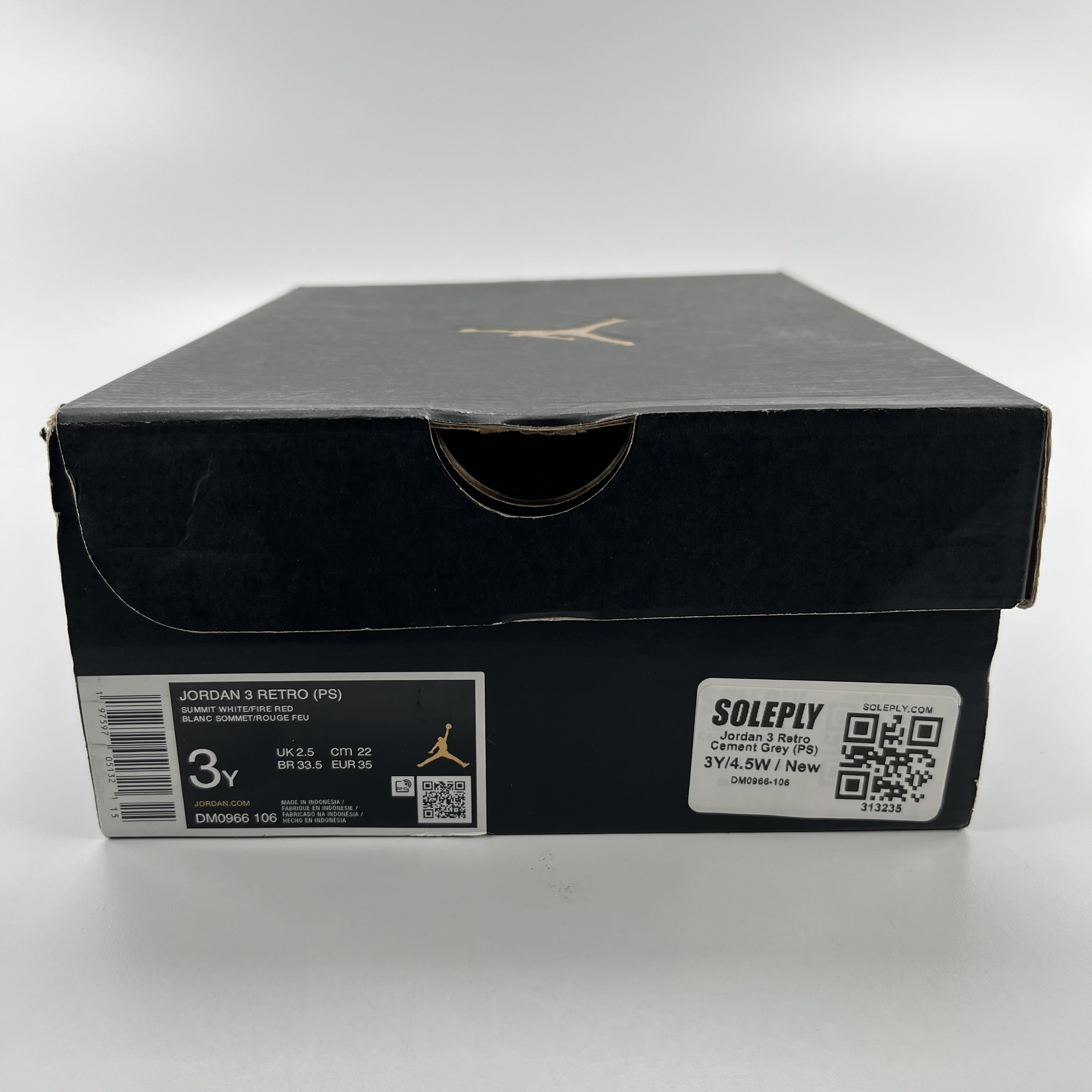 313235 Jordan 3 Retro Cement Grey (PS)