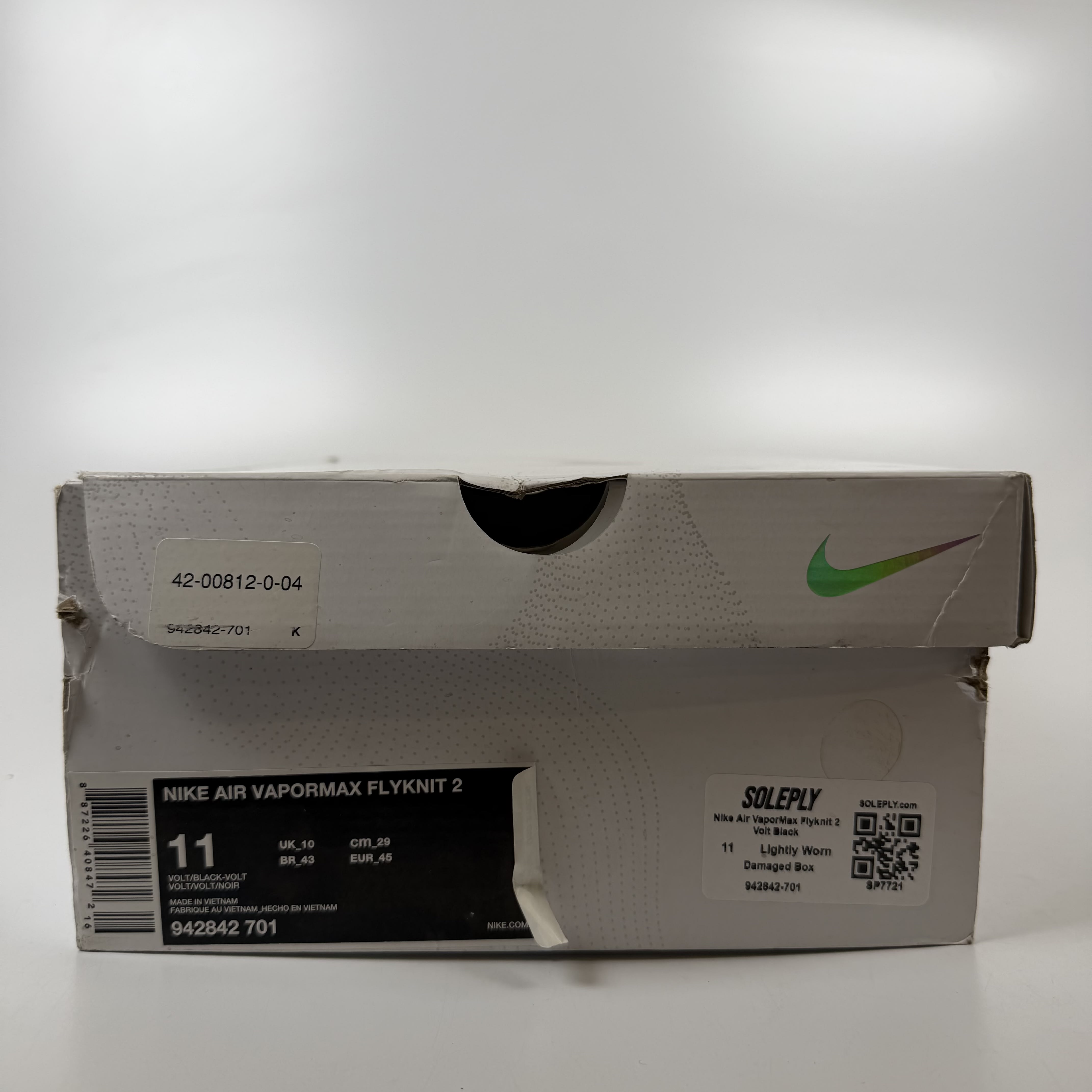 SP7721 Nike Air VaporMax Flyknit 2 Volt Black