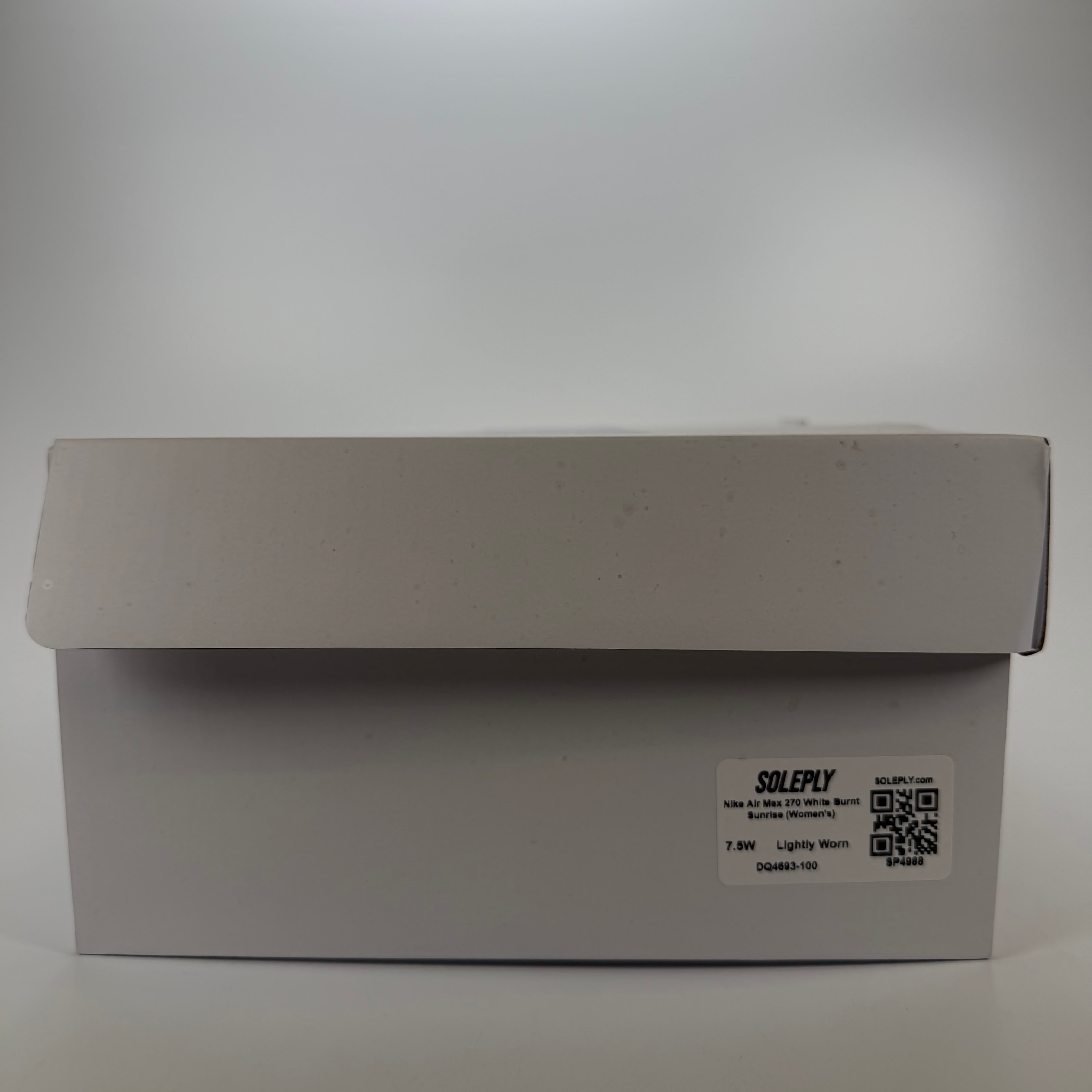 SP4988 Nike Air Max 270 White Burnt Sunrise (Women's)