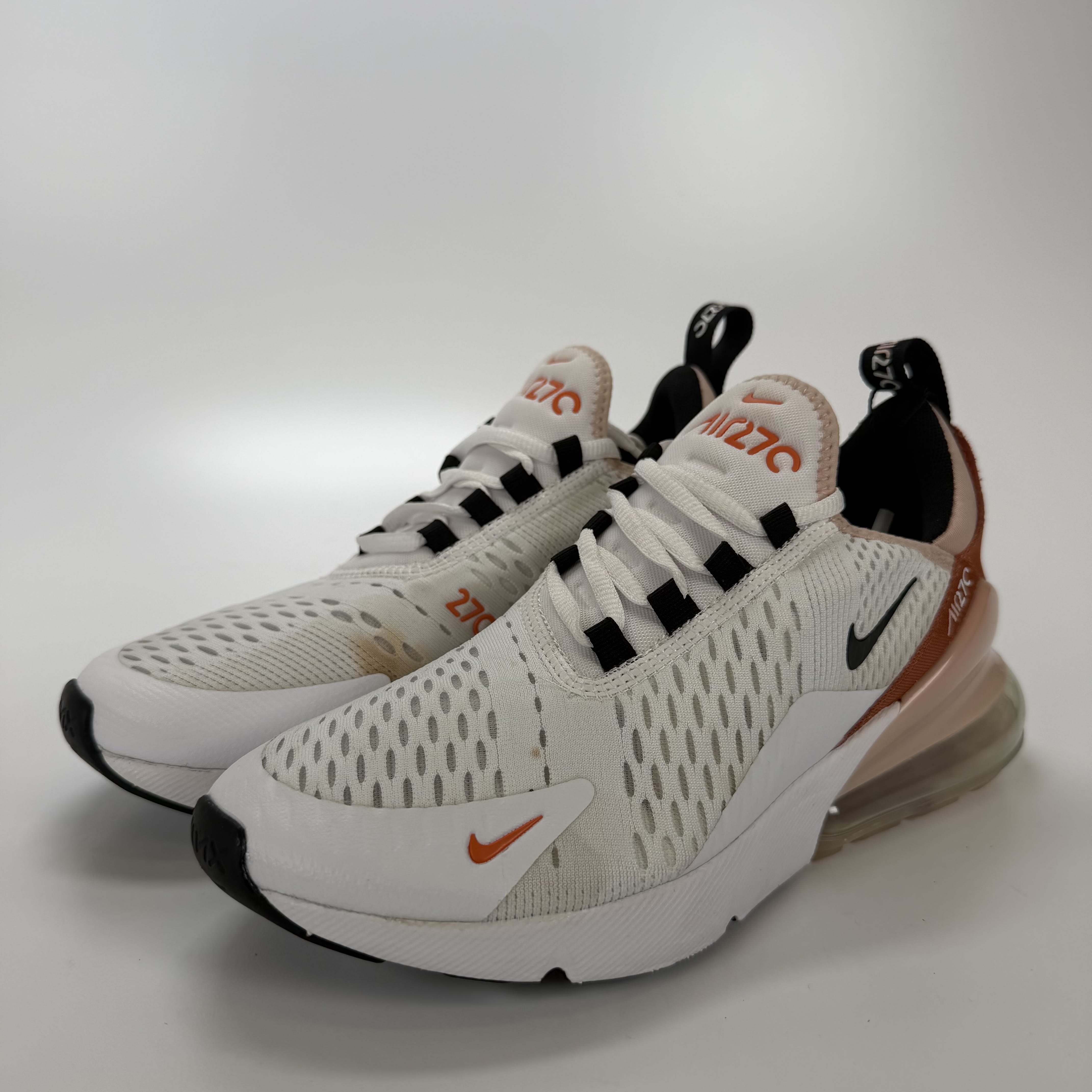 SP4988 Nike Air Max 270 White Burnt Sunrise (Women's)