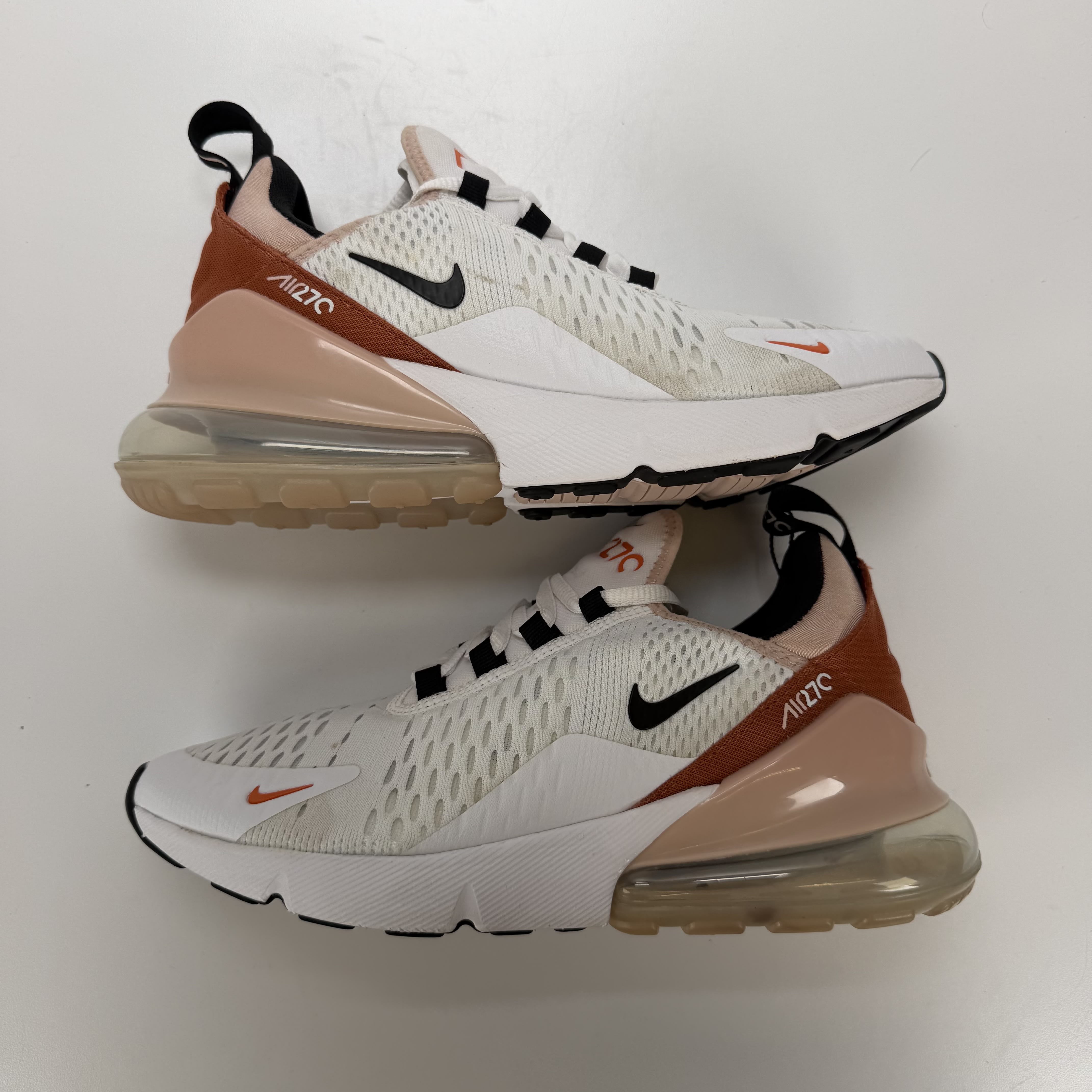 SP4988 Nike Air Max 270 White Burnt Sunrise (Women's)