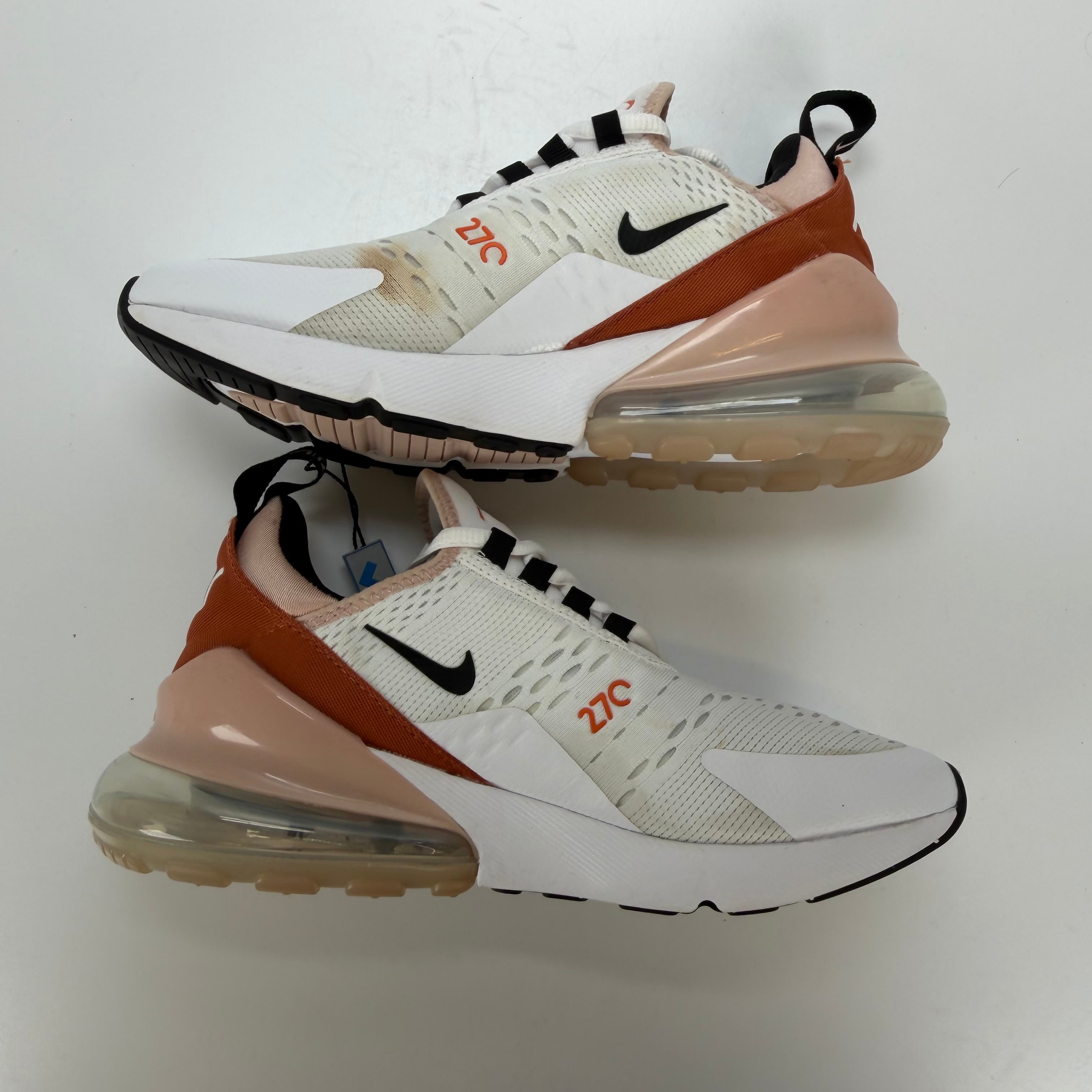 SP4988 Nike Air Max 270 White Burnt Sunrise (Women's)