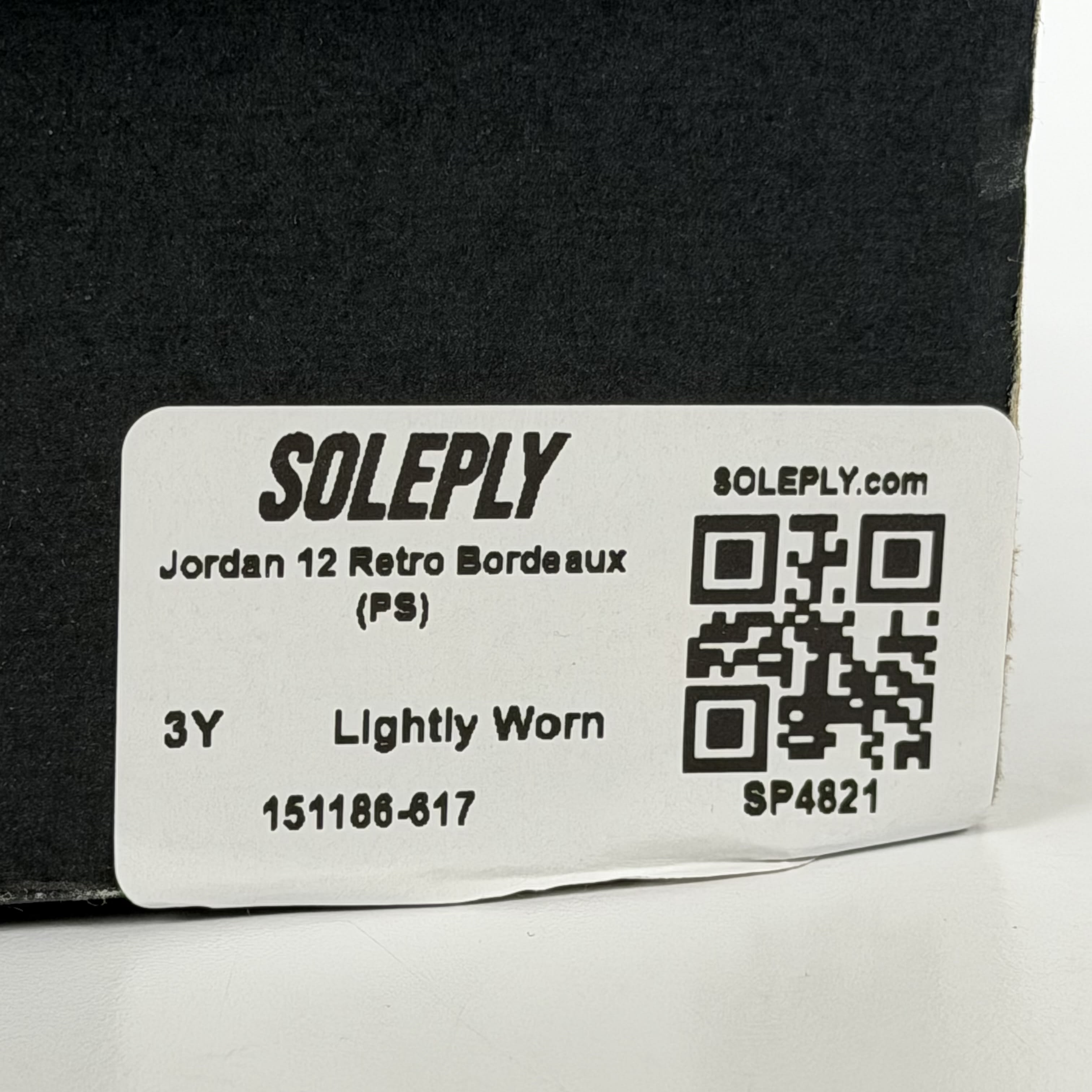 SP4821 Jordan 12 Retro Bordeaux (PS)