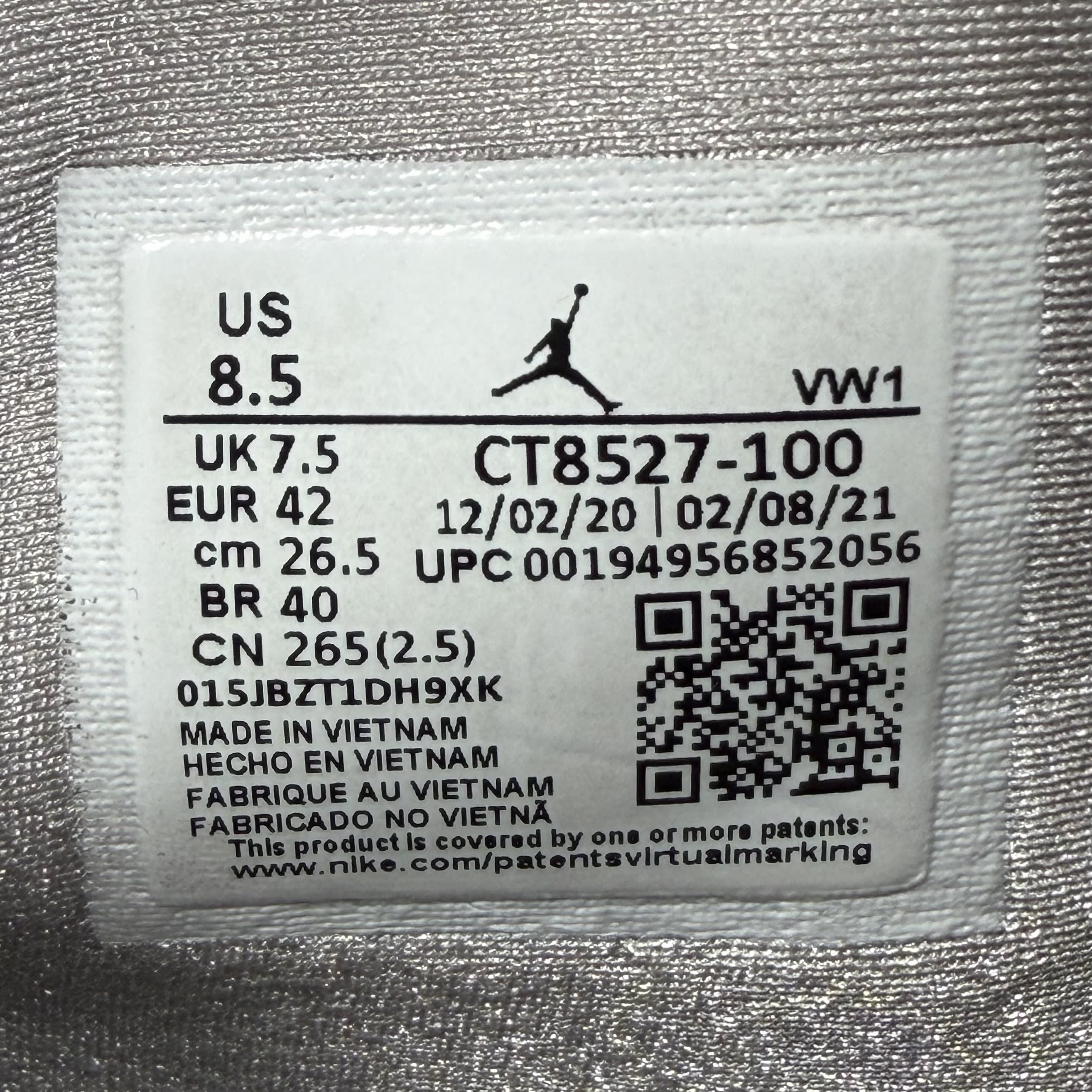 512599 Jordan 4 Retro White Oreo (2021)
